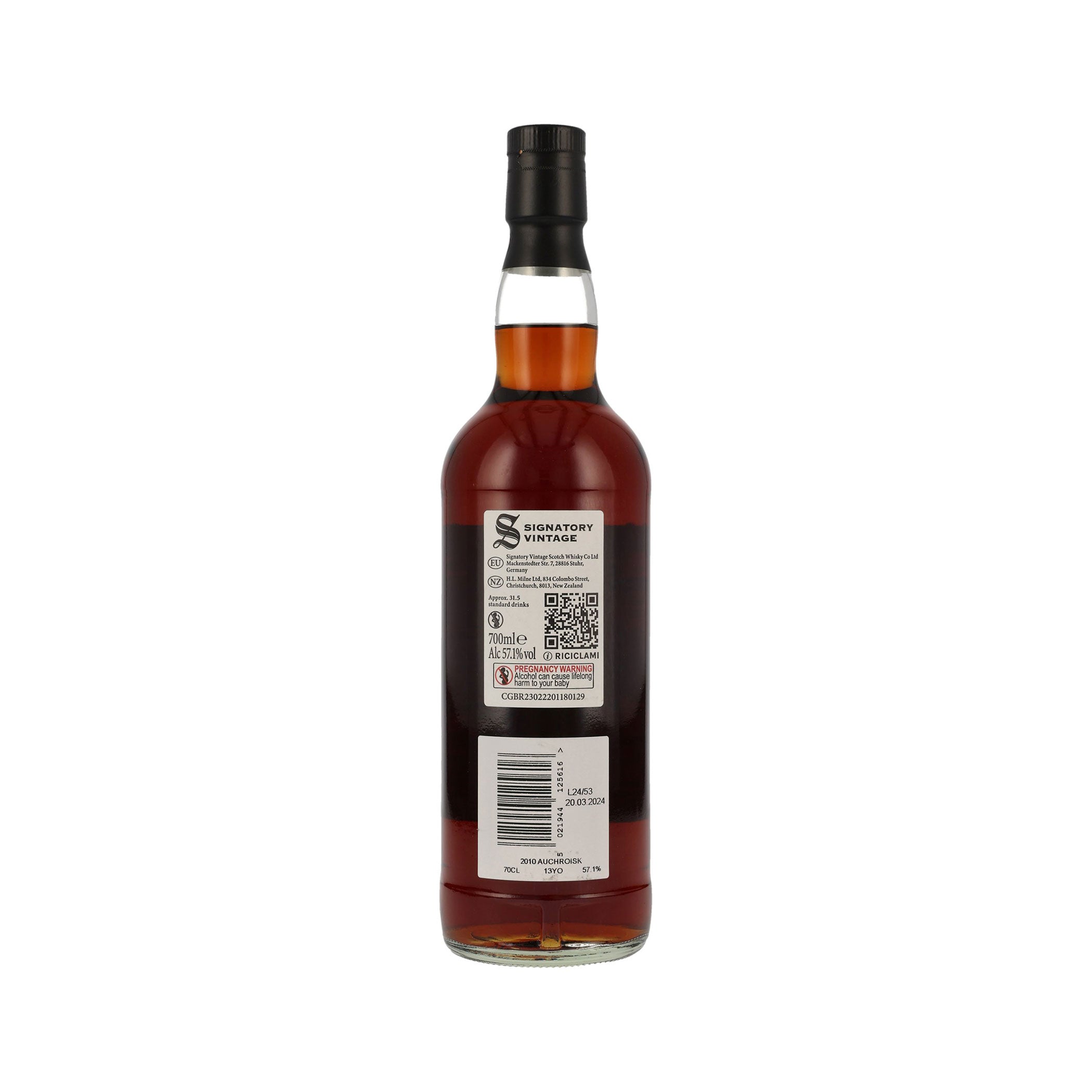 Auchroisk 2010 - 13 Jahre - Signatory Vintage Speyside Single Malt Scotch Whisky 100 Proof Edition #12rn