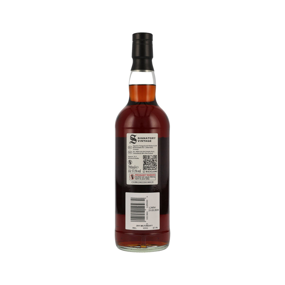 Miltonduff 2011 -12 Jahre- Signatory Vintage Speyside Single Malt Scotch Whisky 100 Proof Edition #14