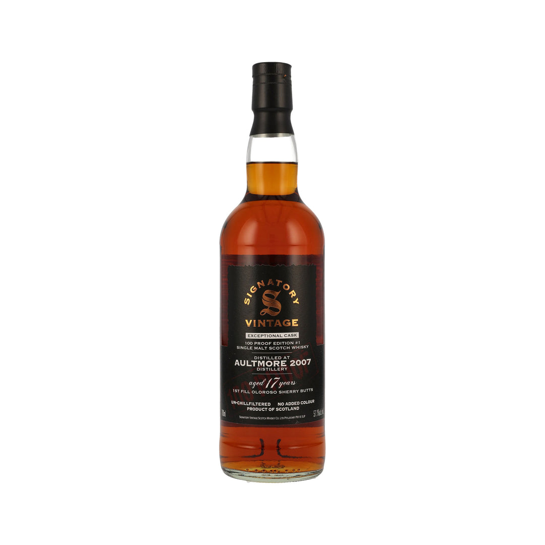 Aultmore 2007 - 17 Jahre -  Signatory Vintage Speyside Single Malt Scotch Whisky - Cask Edition #1