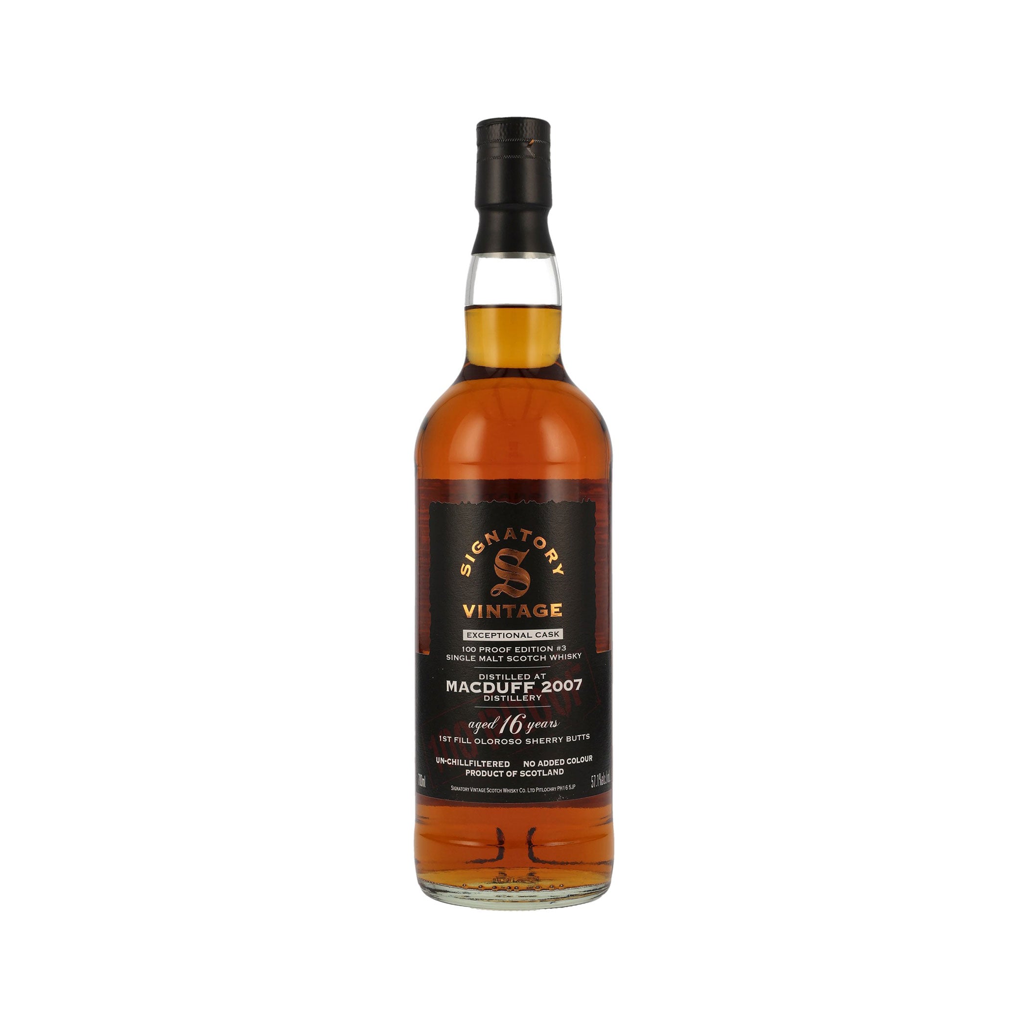 Macduff 2007 - 16 Jahre - Signatory Vintage Highland Single Malt Scotch Whisky - Cask Edition #3