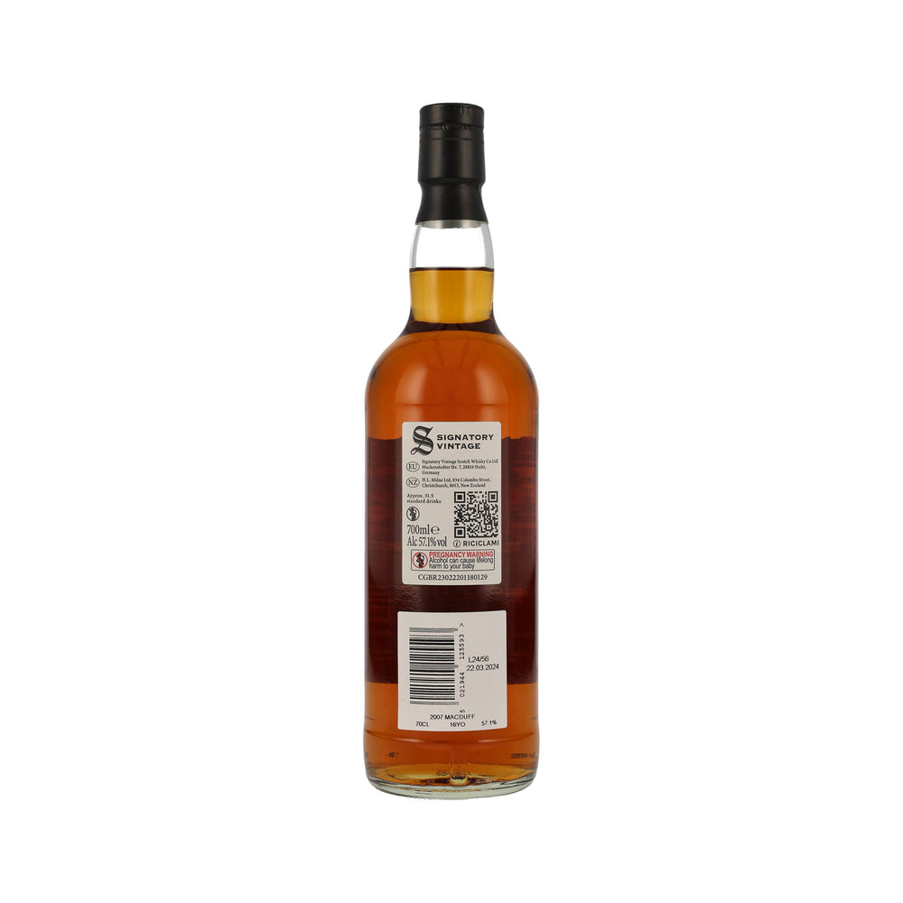 Macduff 2007 - 16 Jahre - Signatory Vintage Highland Single Malt Scotch Whisky - Cask Edition #3