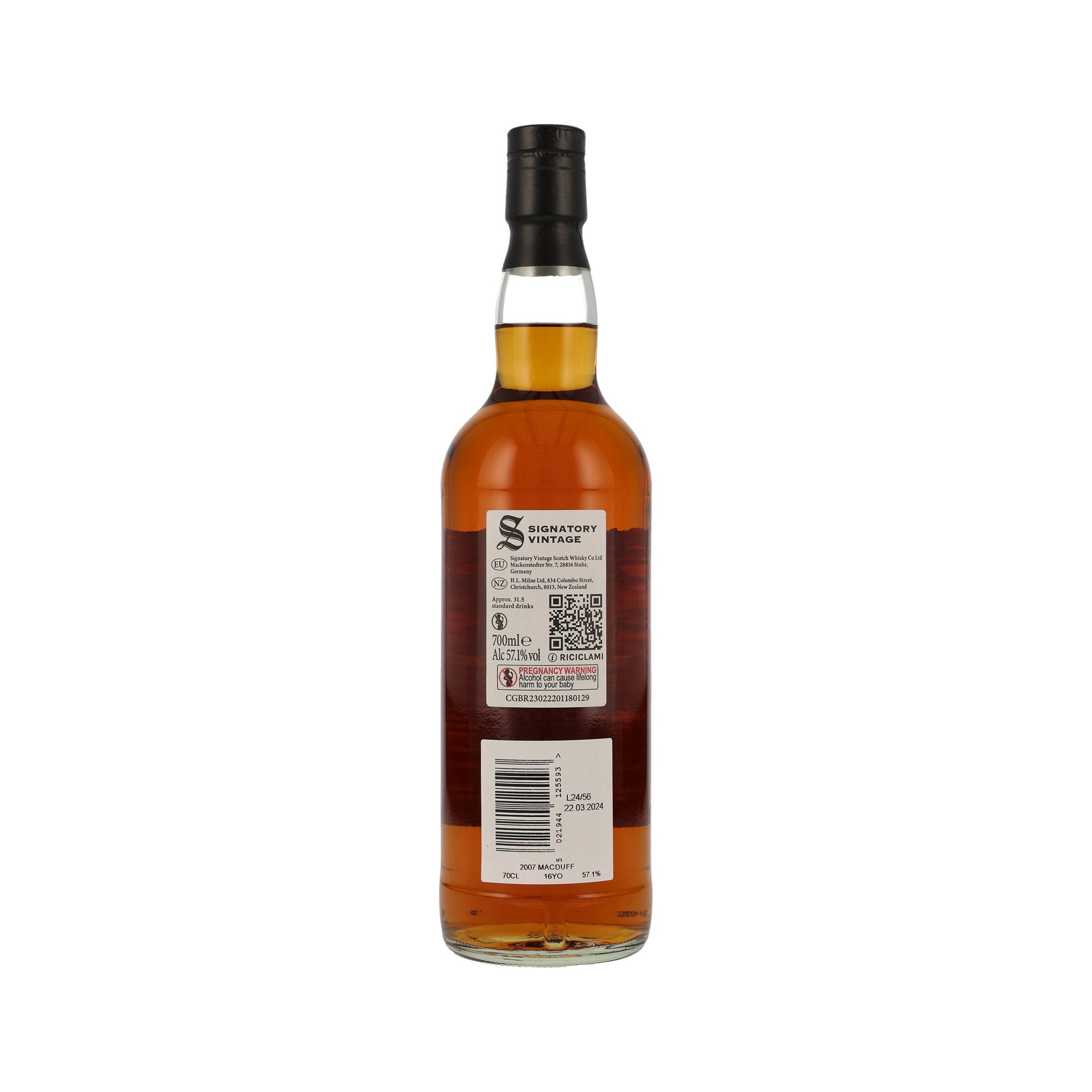 Macduff 2007 - 16 Jahre - Signatory Vintage Highland Single Malt Scotch Whisky - Cask Edition #3