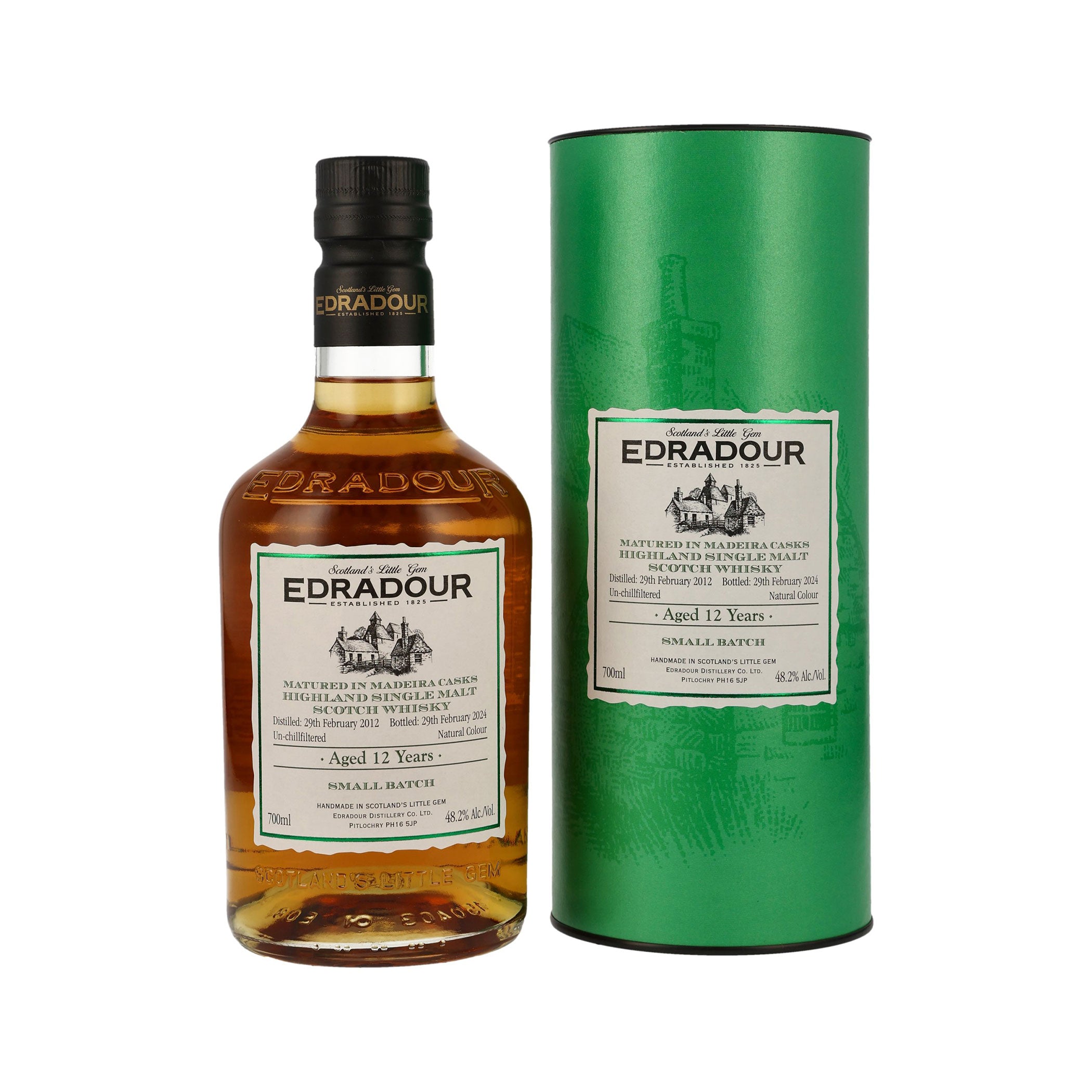 Edradour 12 Jahre – Madeira Casks - Highland Single Malt Scotch Whisky - Small Batch