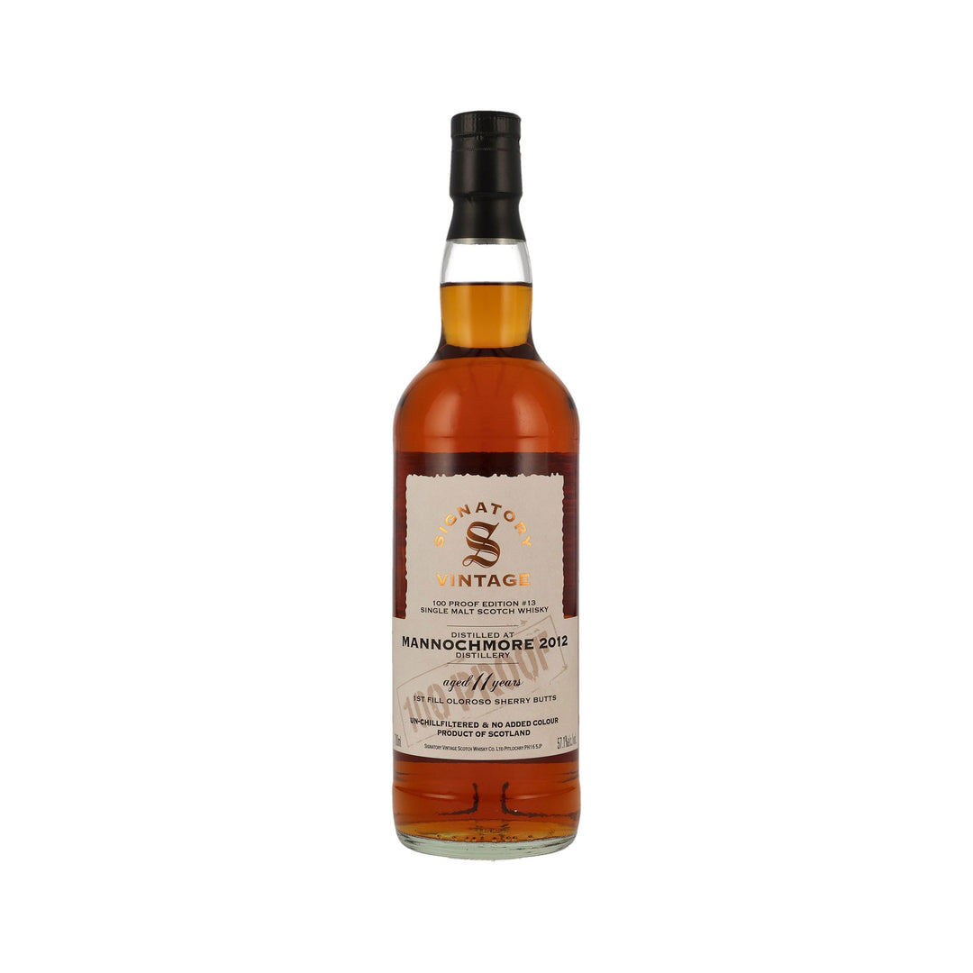 Mannochmore 2012 -11 Years Old- Signatory Vintage Speyside Single Malt Scotch Whisky 100 Proof Edition #13