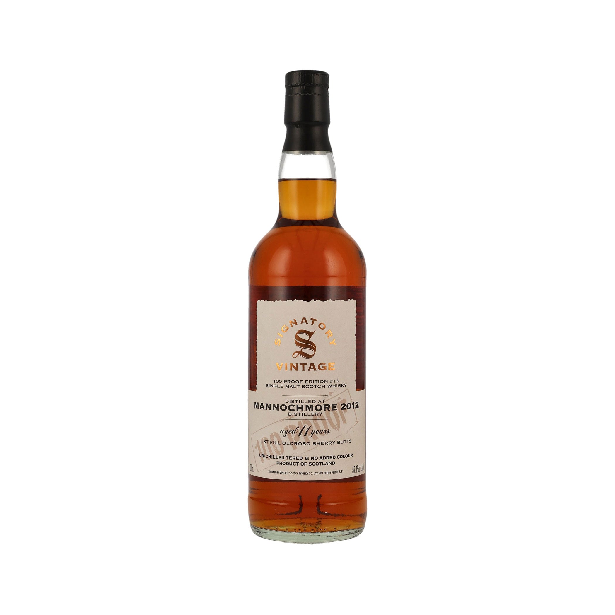 Mannochmore 2012 -11 Jahre- Signatory Vintage Speyside Single Malt Scotch Whisky 100 Proof Edition #13