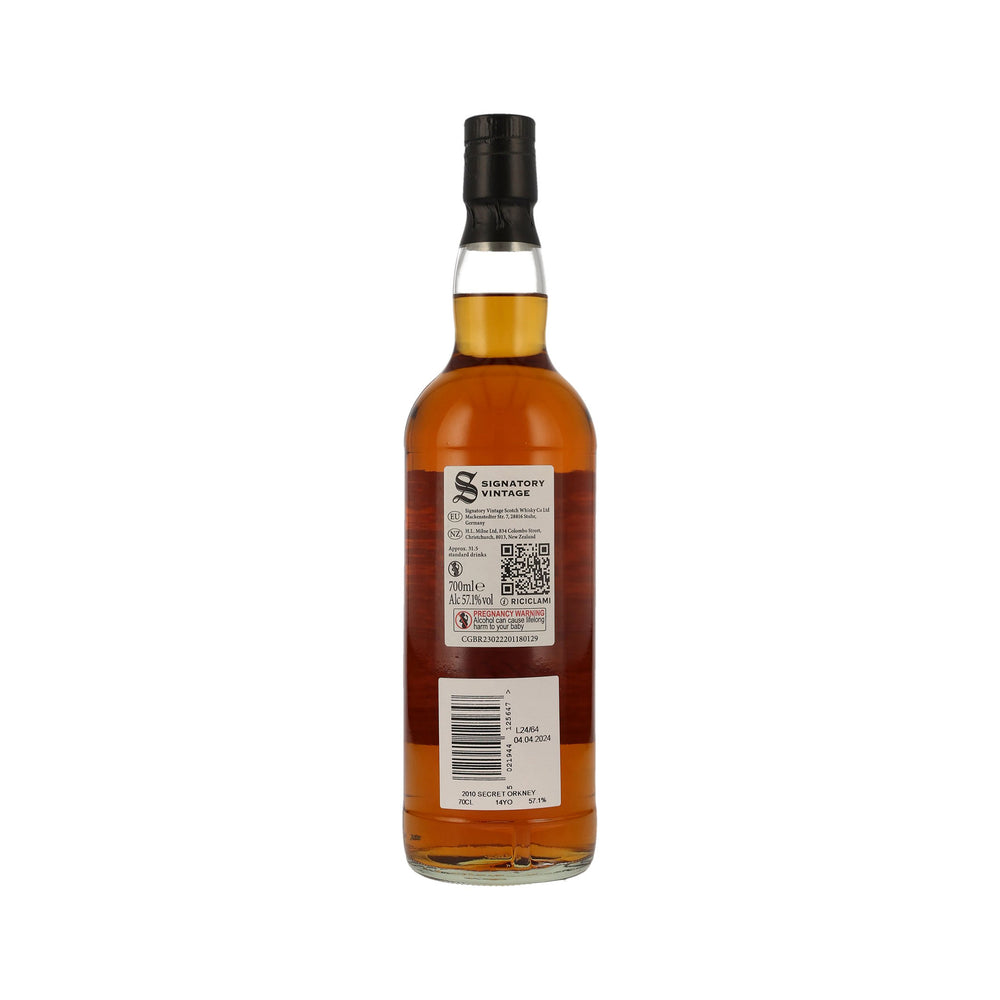 Secret Orkney 2010 -14 Jahre- Signatory Vintage Island Single Malt Scotch Whisky 100 Proof Edition #15rn