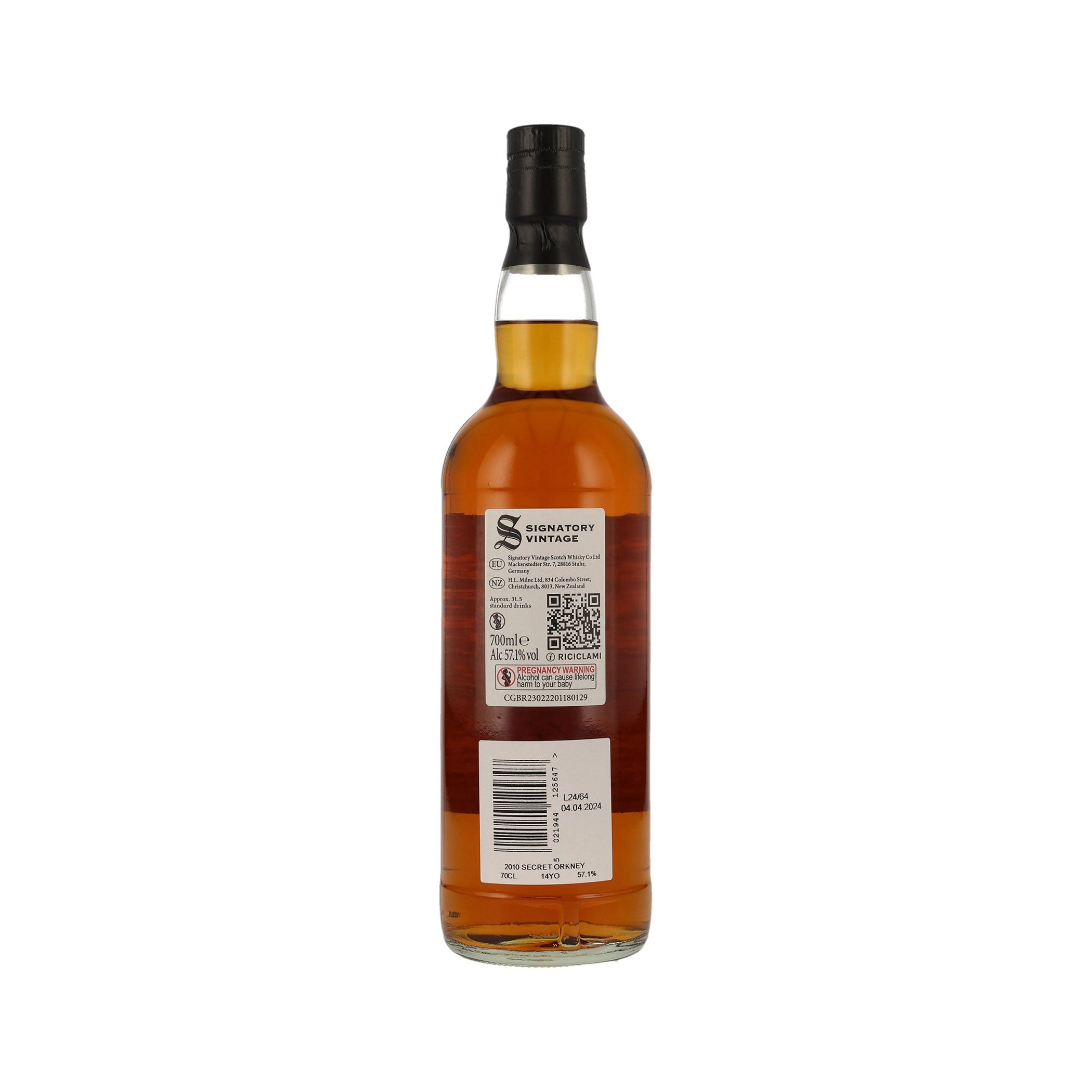 Secret Orkney 2010 -14 Jahre- Signatory Vintage Island Single Malt Scotch Whisky 100 Proof Edition #15rn