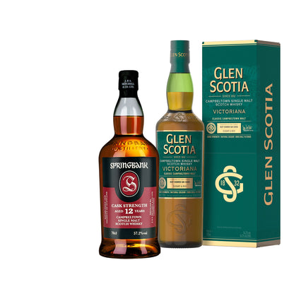 Springbank 12 Jahre Whisky Set 3 -  1x Springbank 12 Jahre -  1x Glen Scotia Victoriana