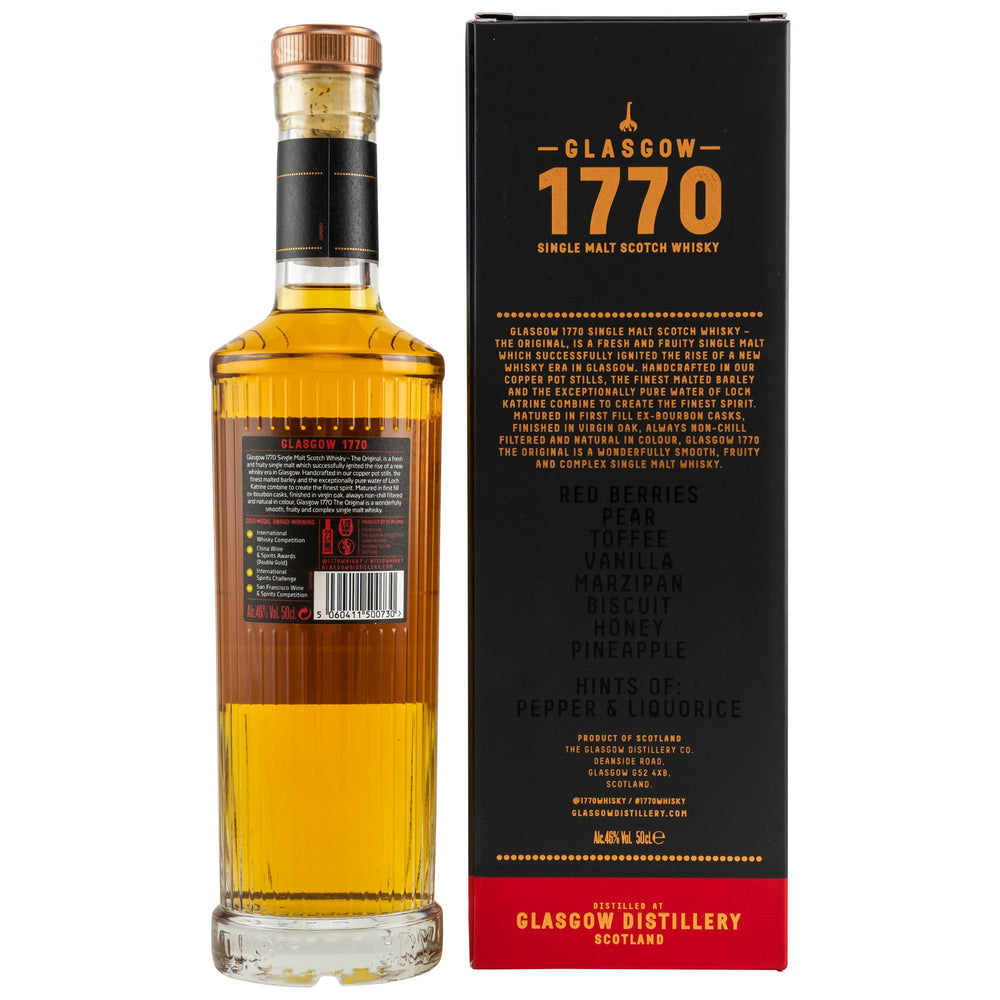 1770 Glasgow Single Malt Scotch Whisky - The Original - Glasgow Distillery