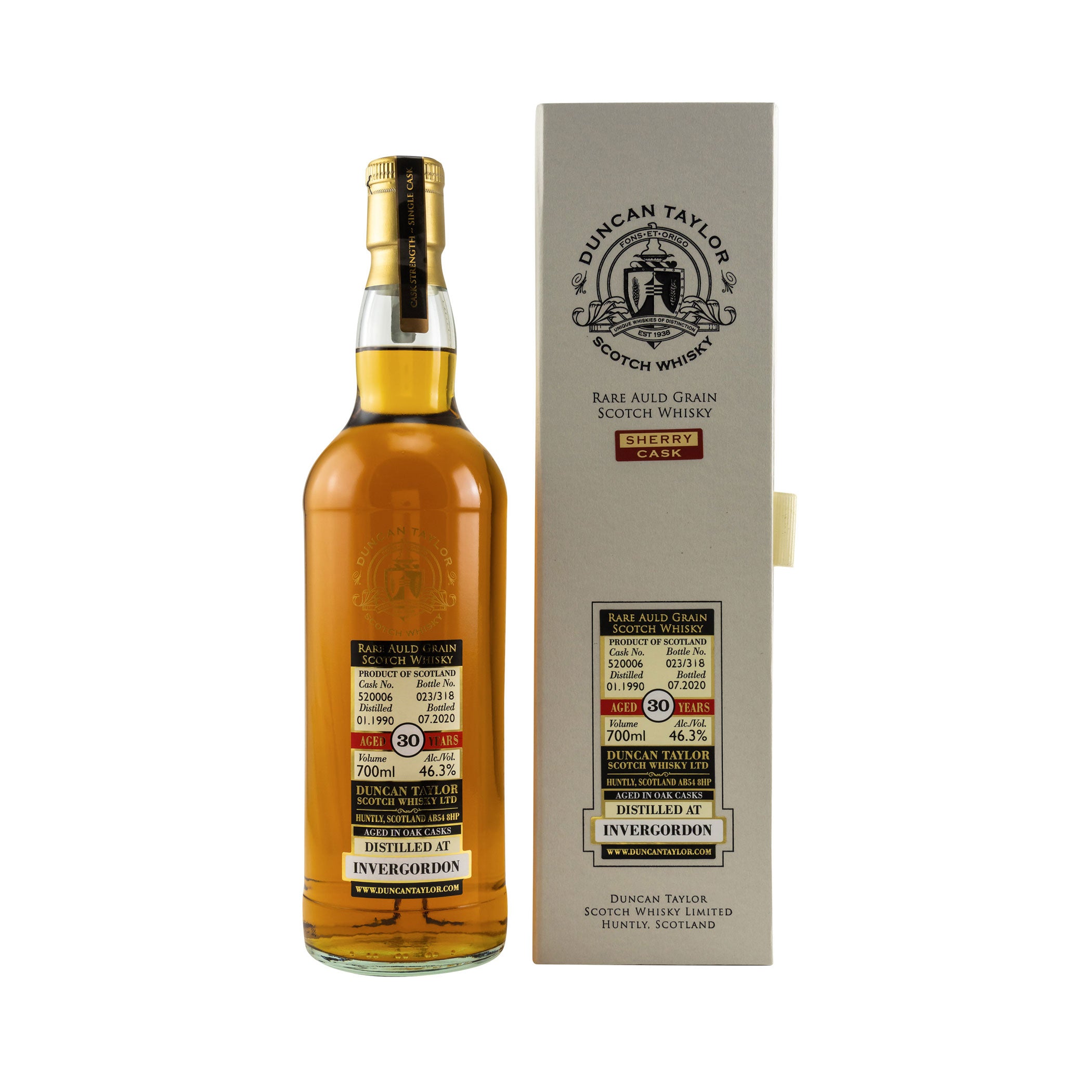 Invergordon 1990/2020 - 30 Jahre - #520006 - Rare Auld Grain (Duncan Taylor)