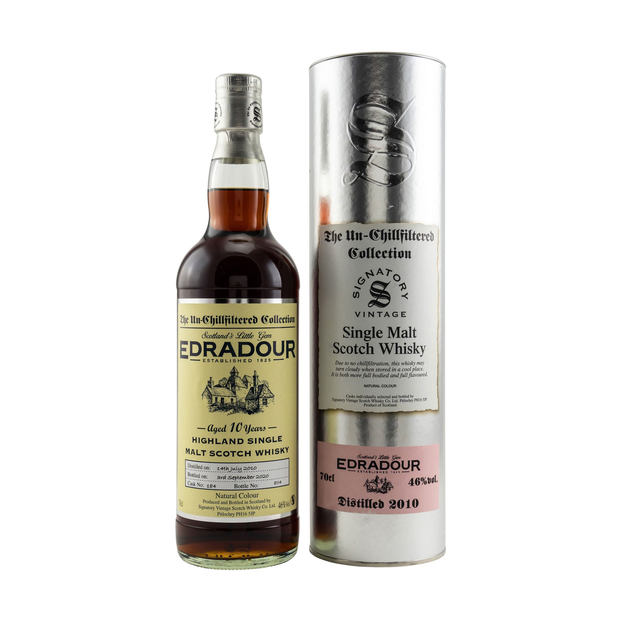Edradour 2010/2020 Signatory un-chill Cask No. #184