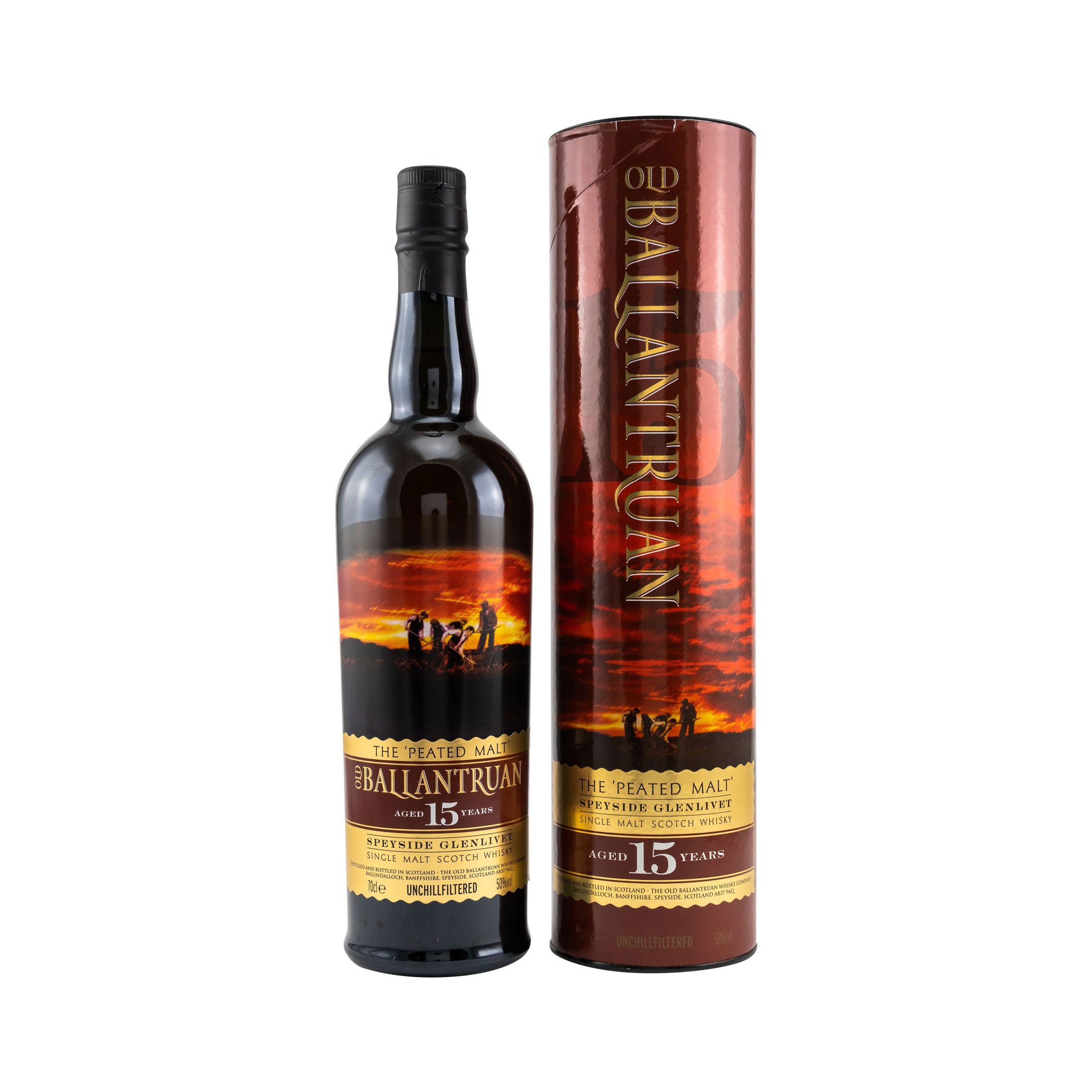 Old Ballantruan 15 Jahre, Heavily Peated, Speyside Single Malt Scotch