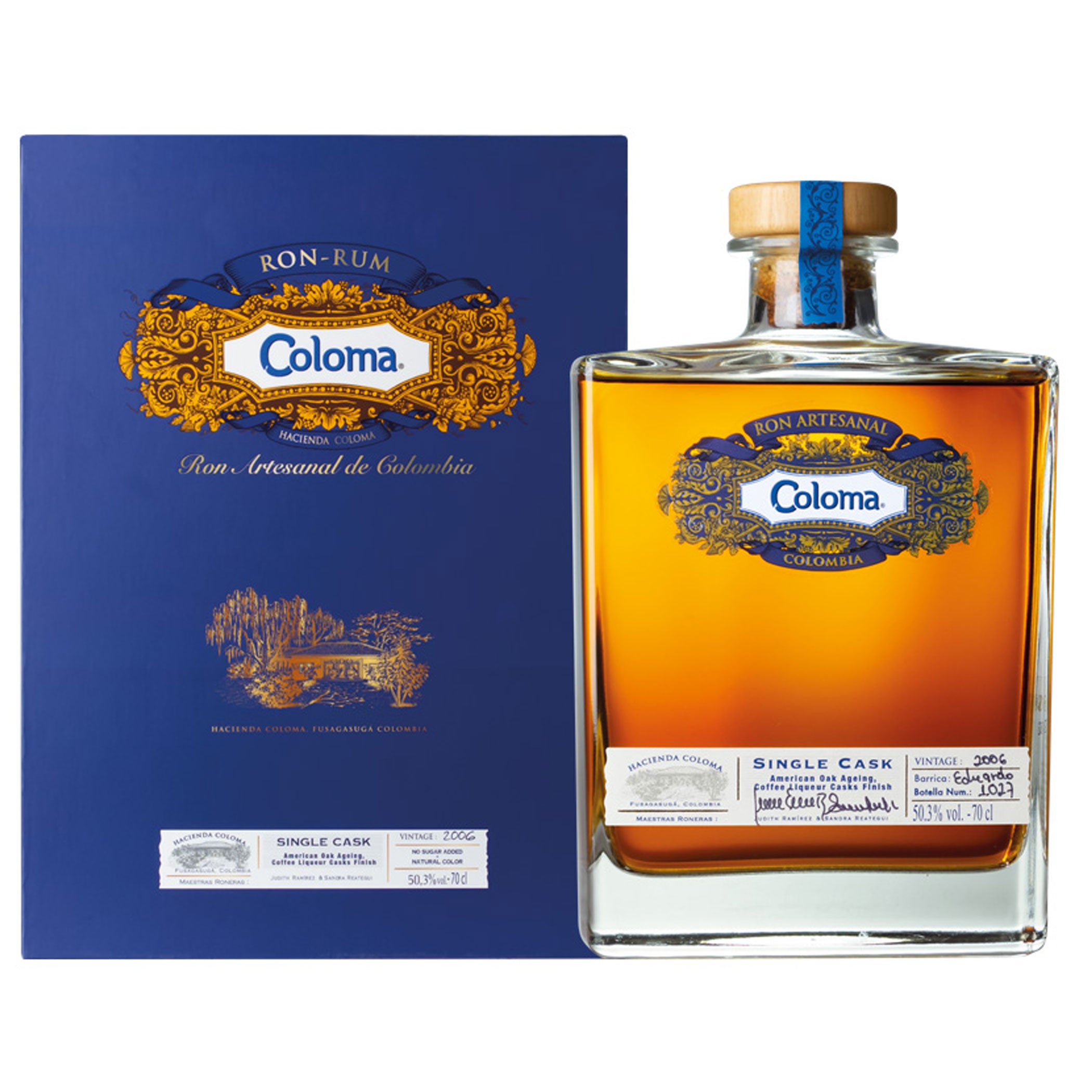 Coloma Rum Vintage 2008, 50,3% - Columbia Single Cask