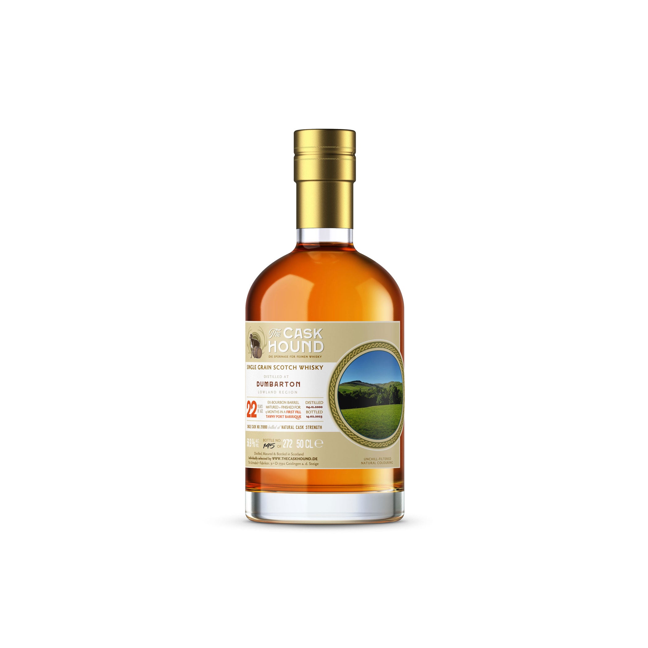 Dumbarton 2000 - 22 Jahre - 1st Fill Tawny Port Finish - The Caskhound