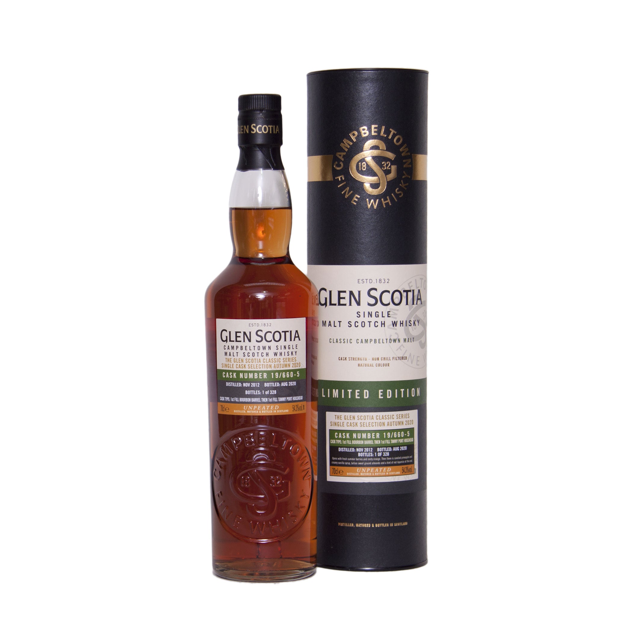 Glen Scotia Vintage 2012 54.3% UNPEATED #19/660-5