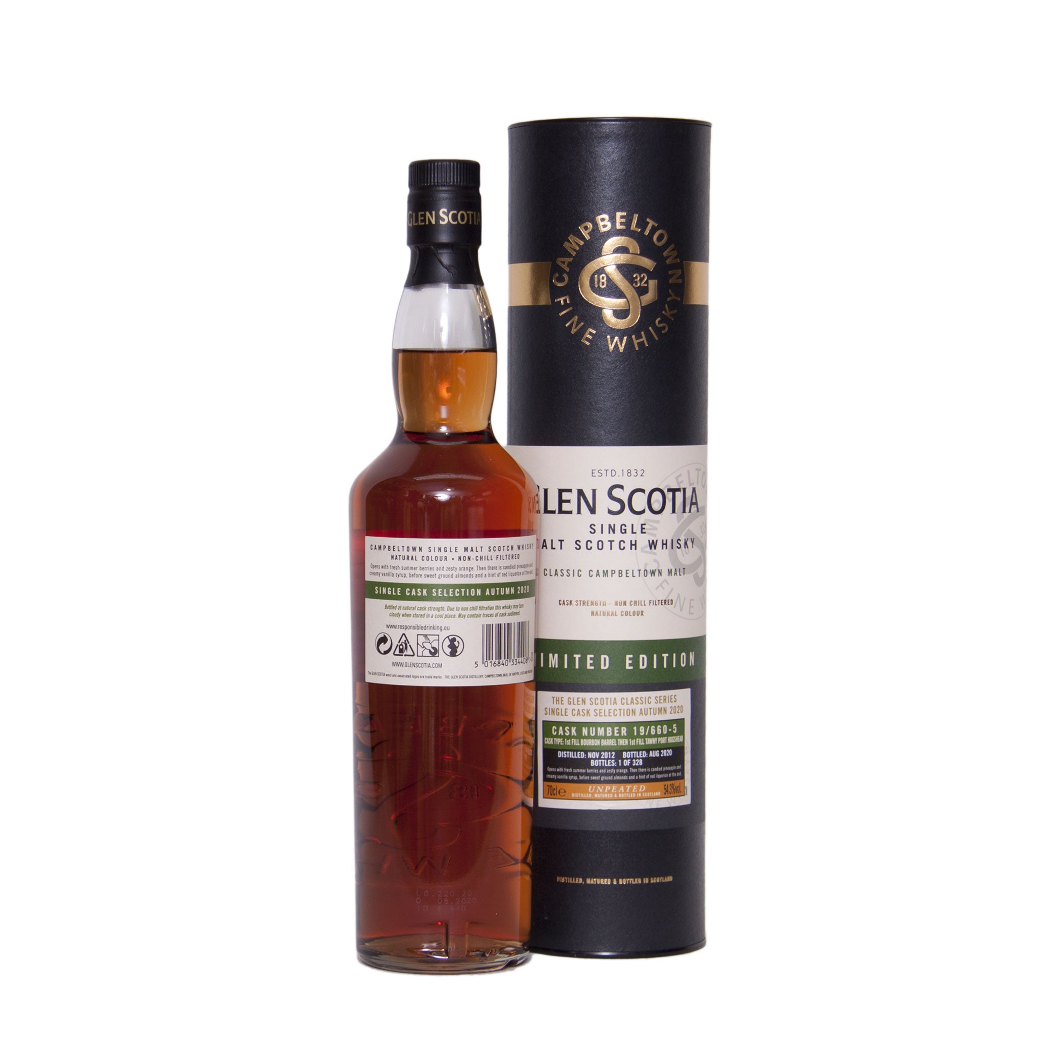 Glen Scotia Vintage 2012 54.3% UNPEATED #19/660-5