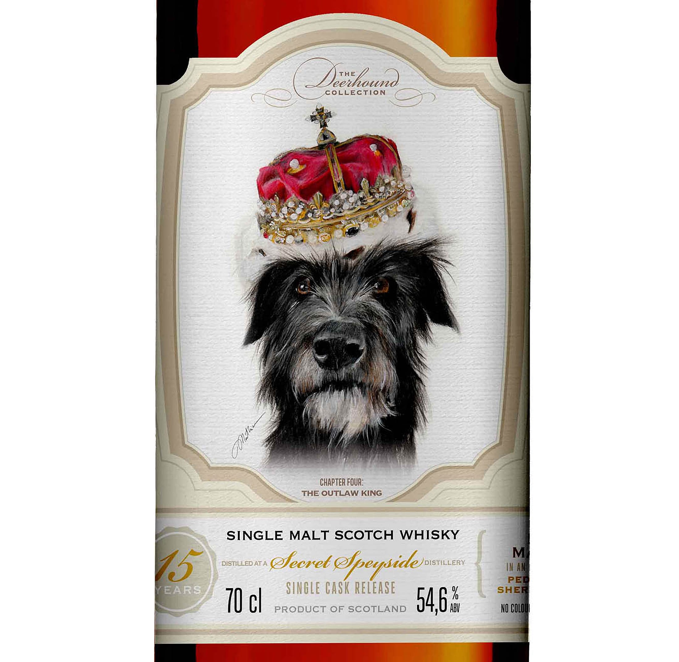 Caskhound - Deerhound Coll. Nr. 4 - Secret Speyside 15yo - 1st Fill PX-Sherry Cask - 302 Fl. a 0,7l - 54,6%Vol