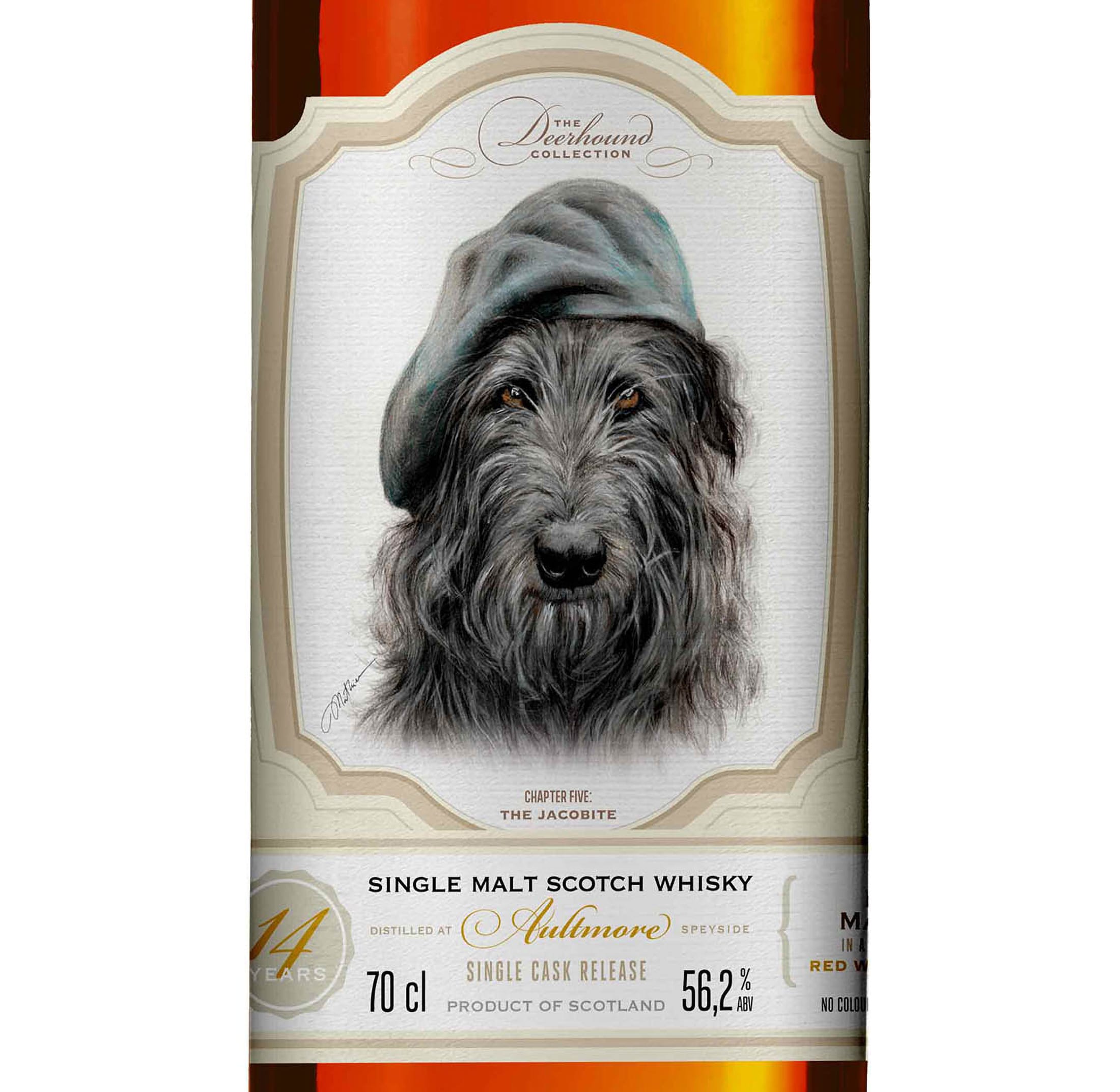 Caskhound - Deerhound Coll. Nr. 5 - Aultmore 14yo - Vollreifung Red-Wine Cask - 283 Fl. a 0,7l - 56,2%Vol