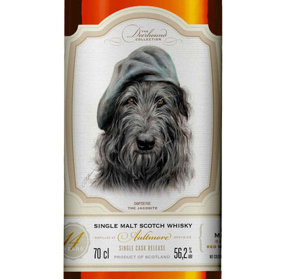 Caskhound - Deerhound Coll. No. 5 - Aultmore 14yo - Full maturation Red Wine Cask - 283 bottles à 0.7l - 56.2% Vol.