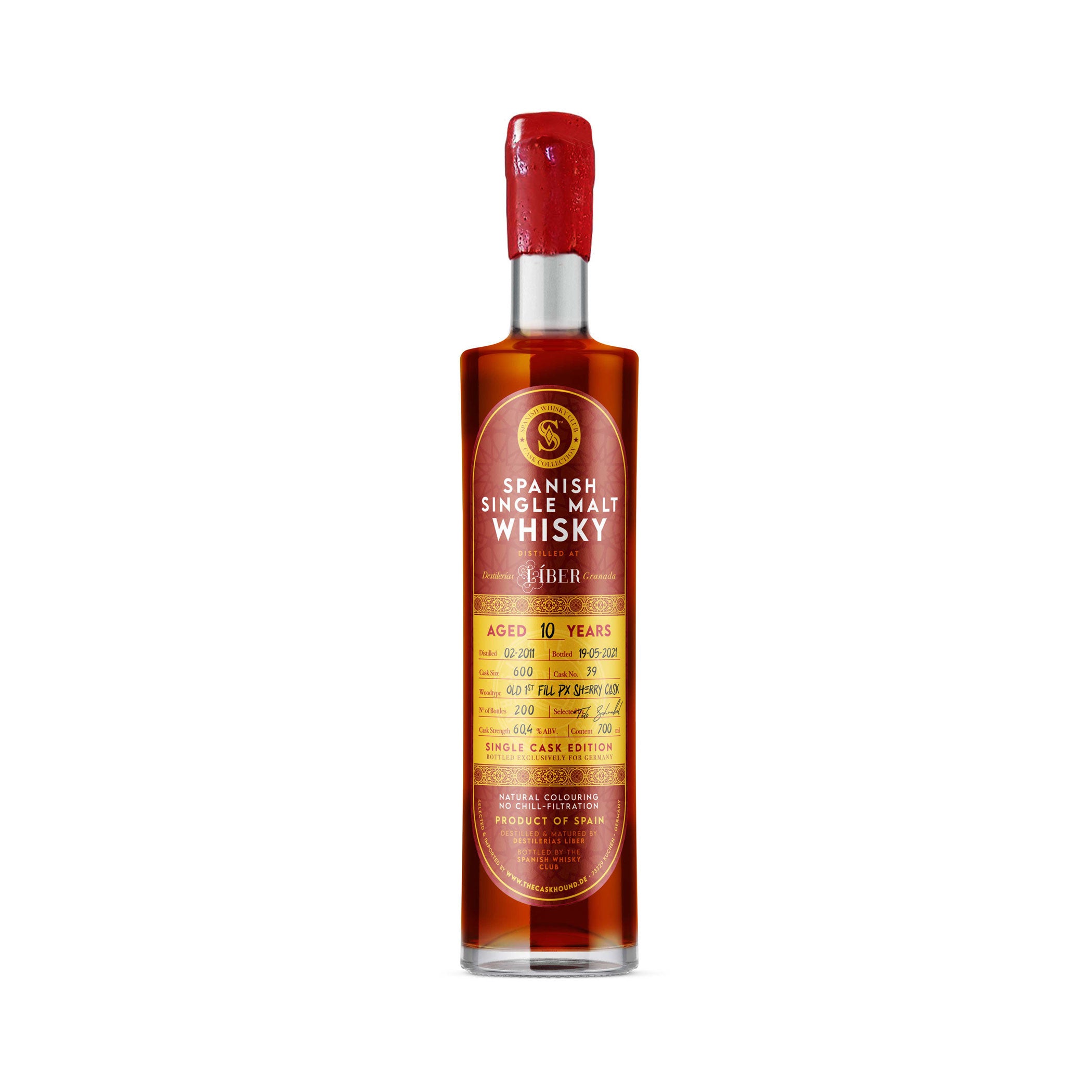 LÍBER Spanish Single Malt Whisky  10 Jahre - Single Cask 39
