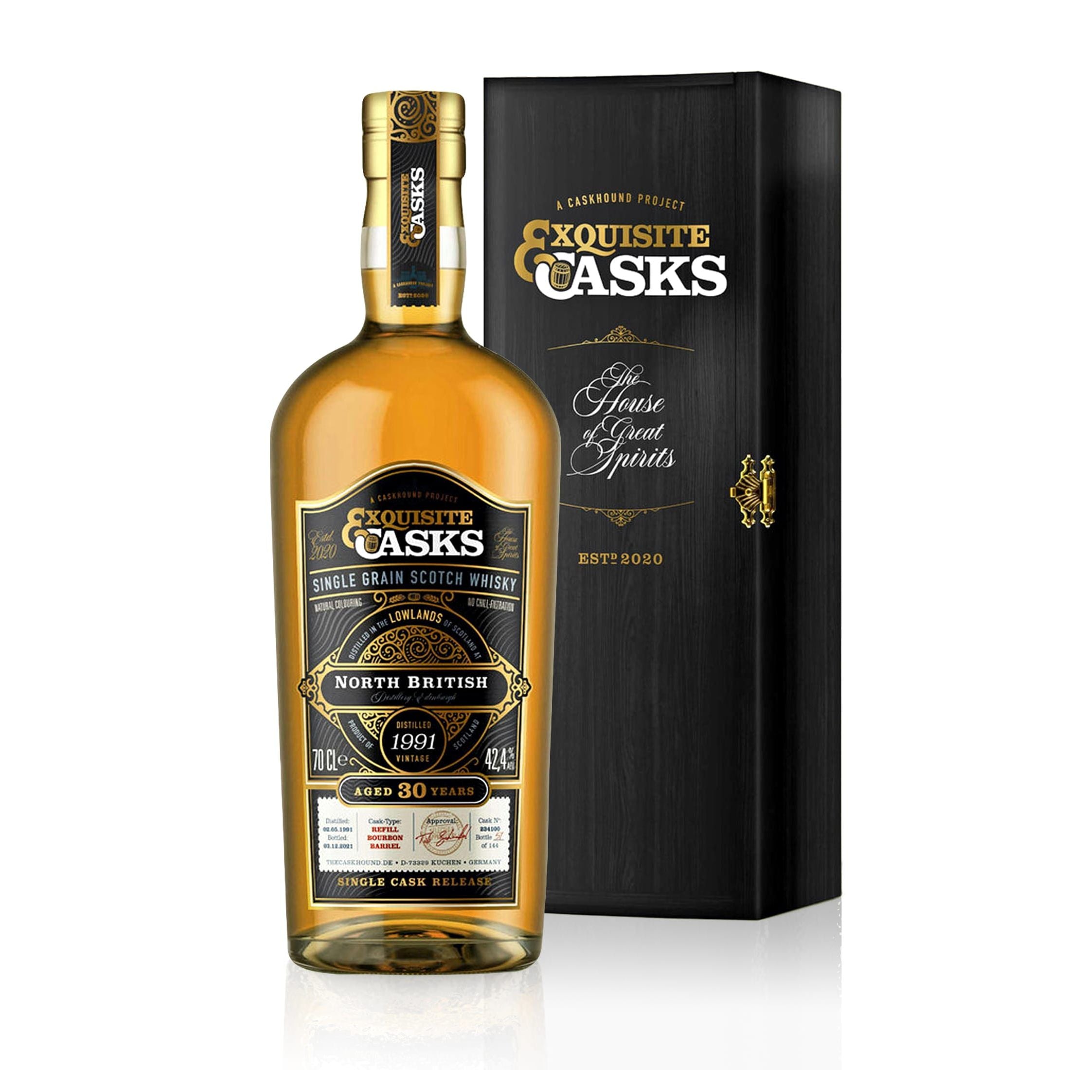 North British 1991 - 30 Years Old - Exquisite Cask - Single Grain Scotch Whisky - The Caskhound