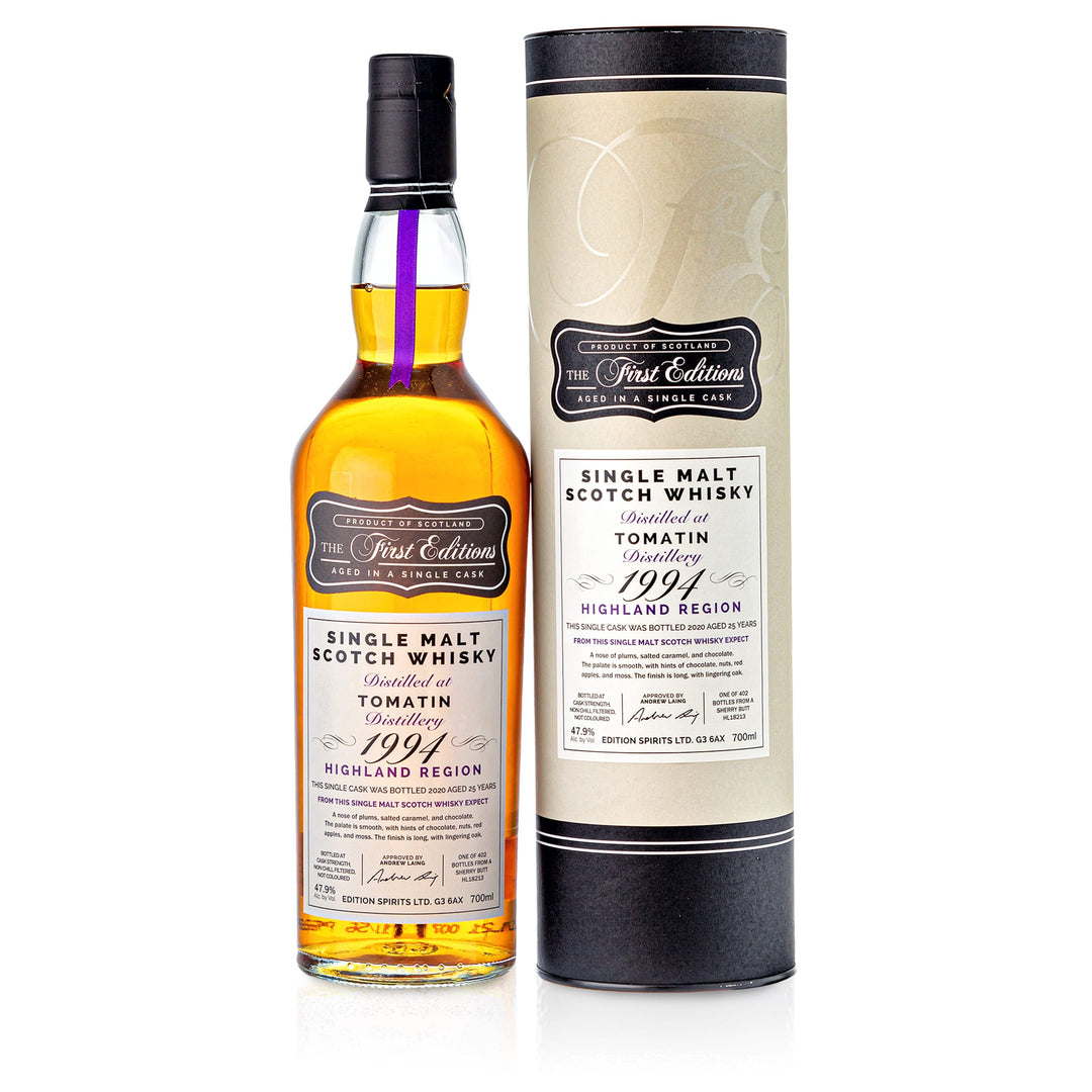 1 Flasche Tomatin 1994 25 y.o. 47,9% Sherry Butt in Geschenkverpackung