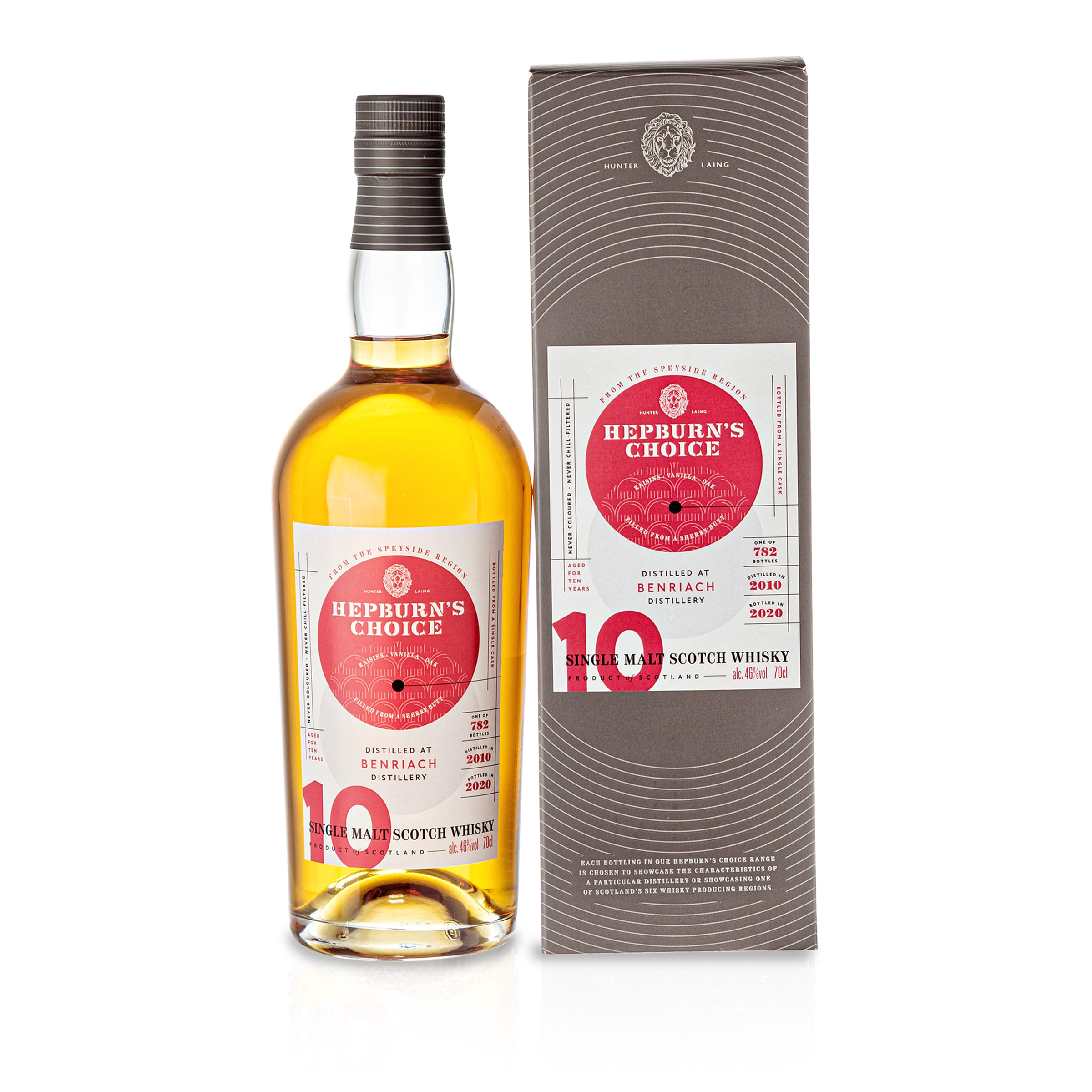 Benriach, Hepburn's Choice, sherry fin., 2010, 10 Jahre, 46 %