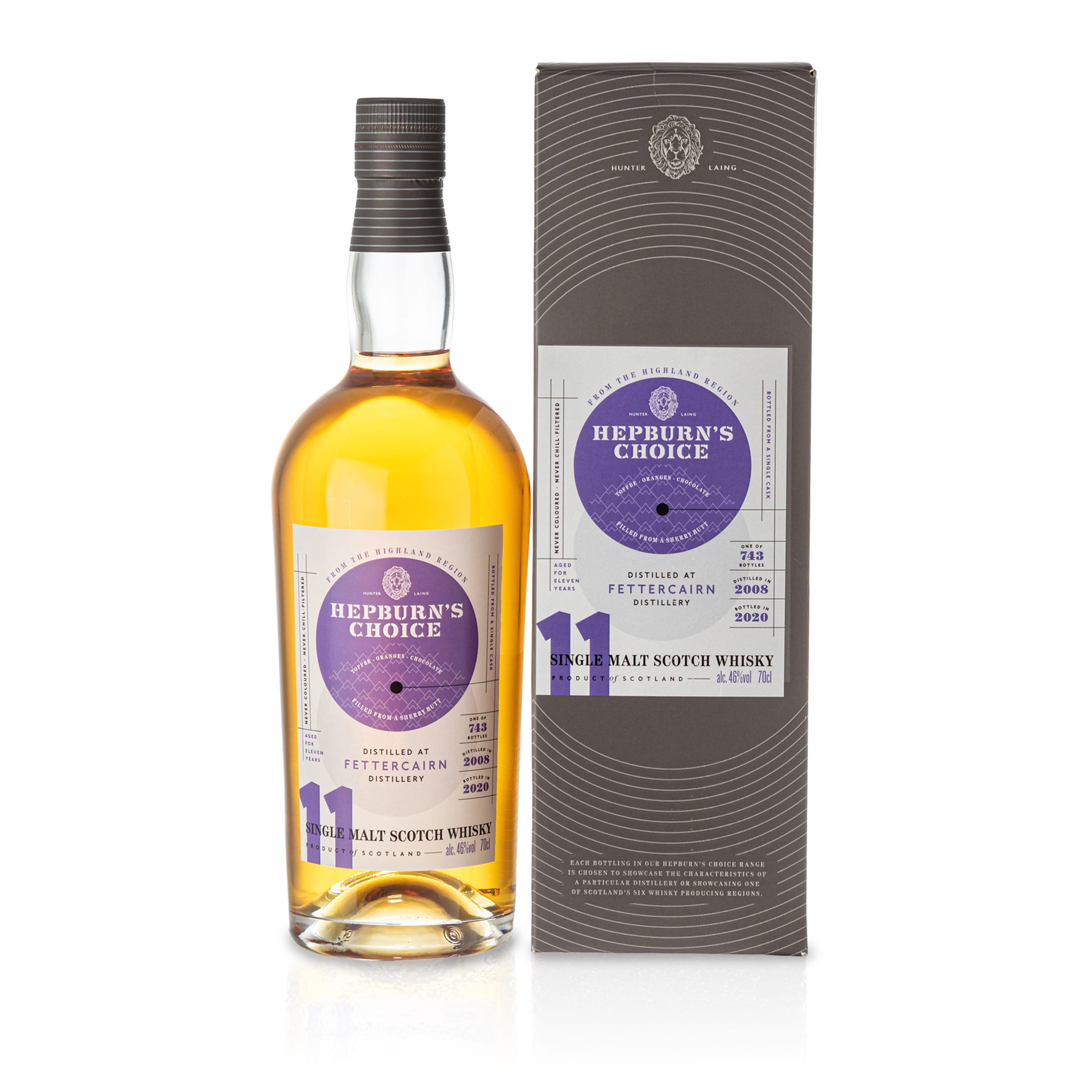 Fettercairn, Hepburn's Choice, sherry finish, 2008, 11 yo, 46%