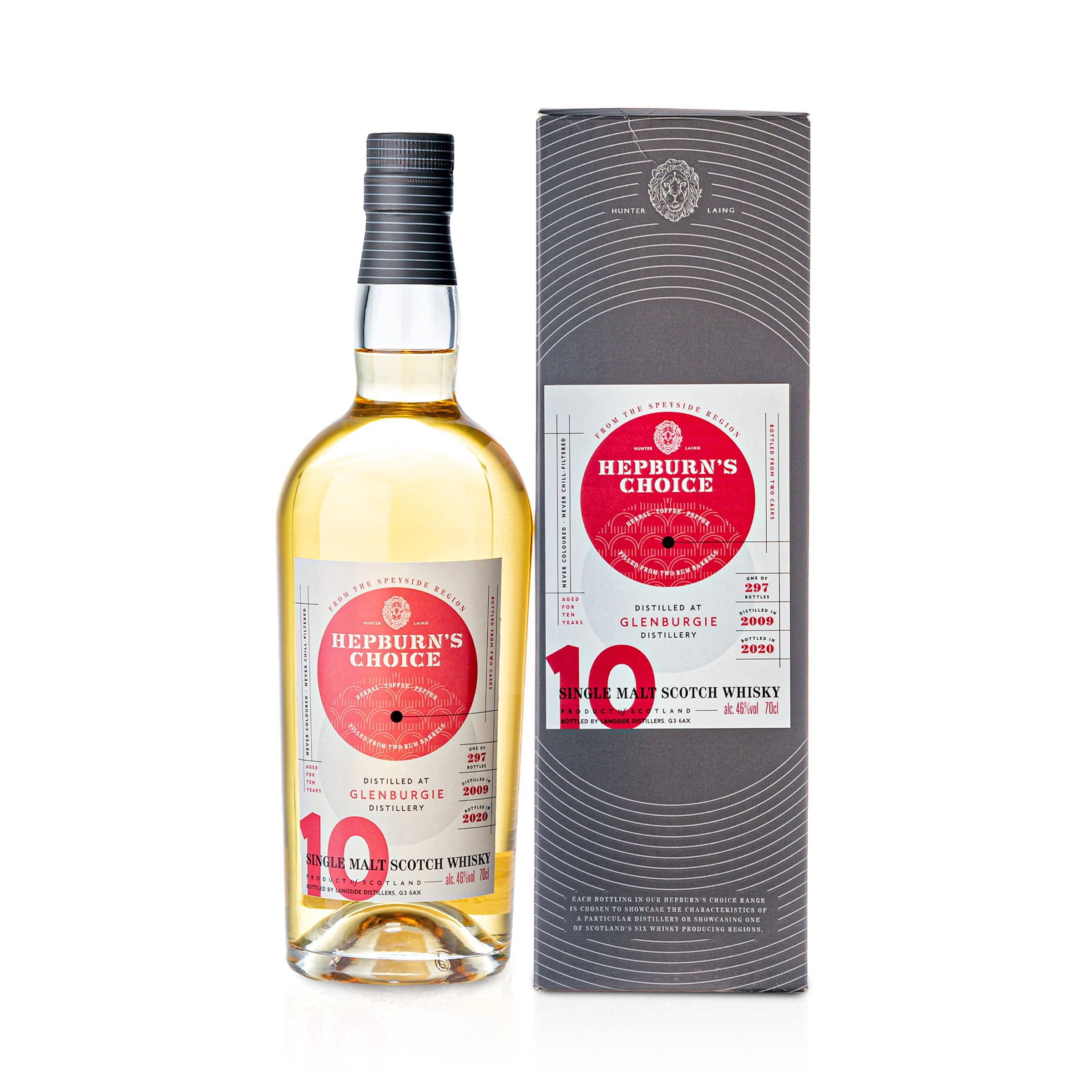Glenburgie, 2009, 10 y.o., 46 %, Rum Finish / two Rum Barrels