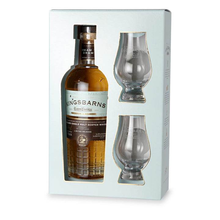 Kingsbarns Dream to Dram - Gift Box with 2 Glasses
