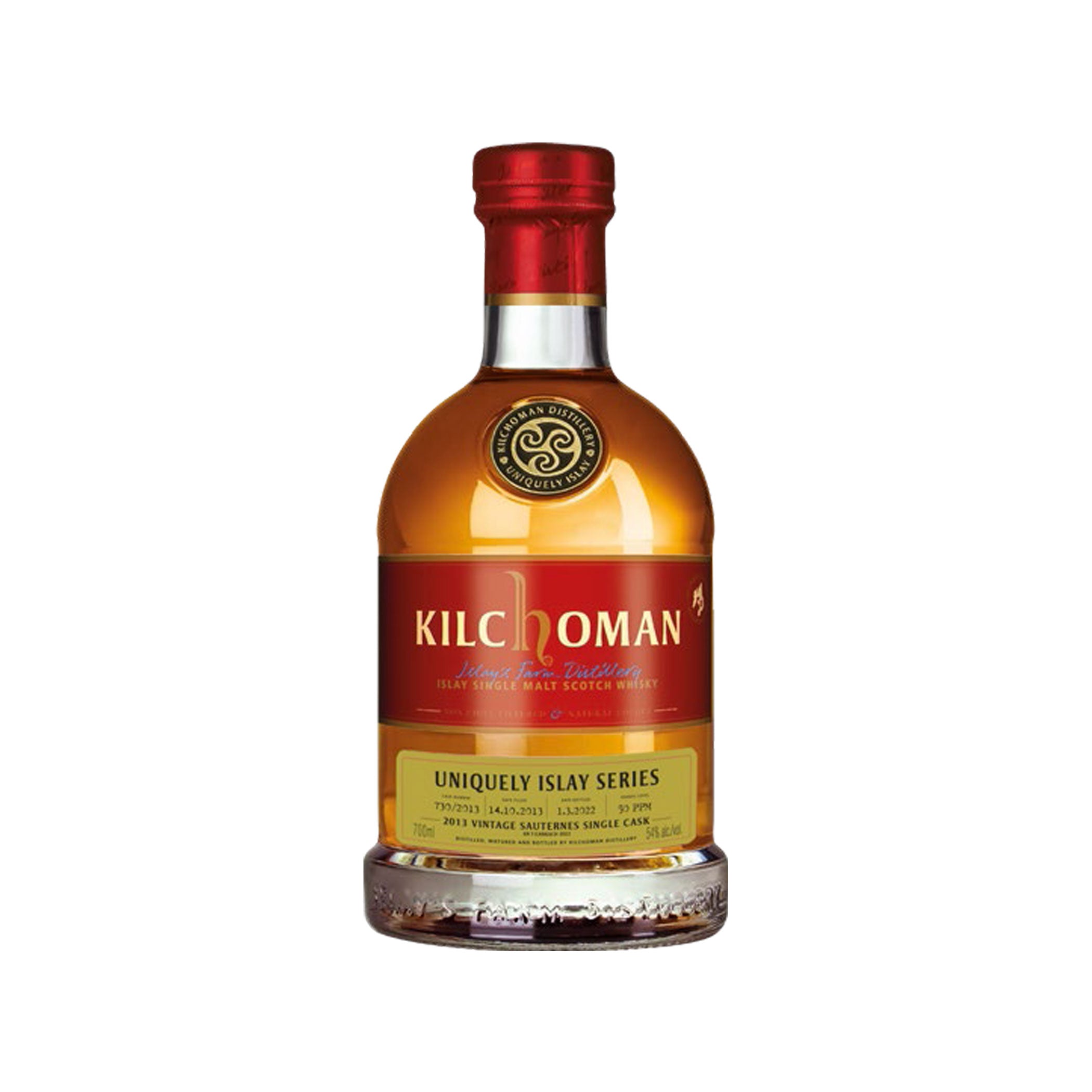 Kilchoman Vintage 2013, 54,0 %, 0,7 l. AT22 Uniquely Islay Series - #3/10 - Cask 730/2013 Sauternes Single Cask
