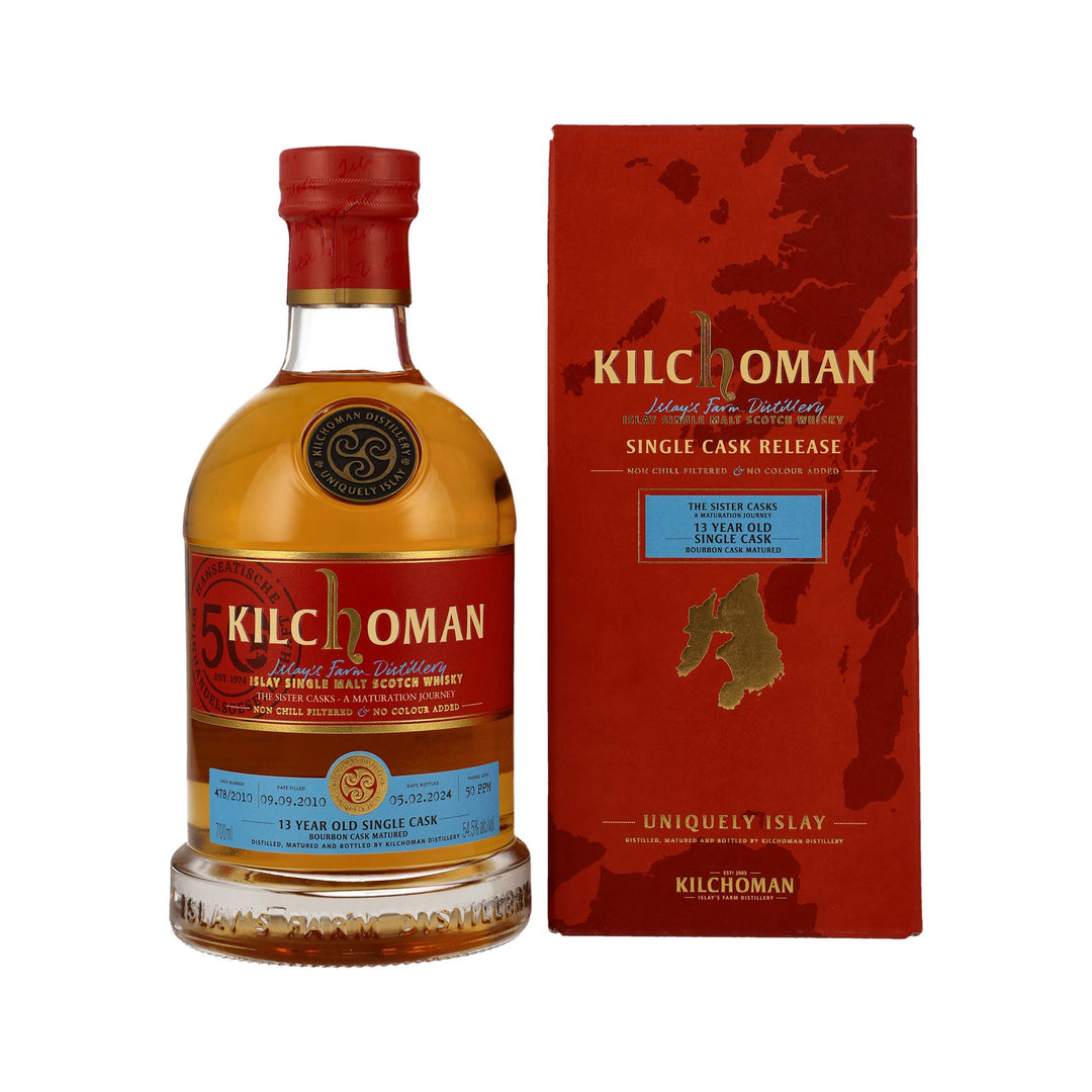 Kilchoman Vintage 2010 54.5% - 13 Years Old Single Cask – Bourbon Cask Matured - Single Malt Scotch Whisky