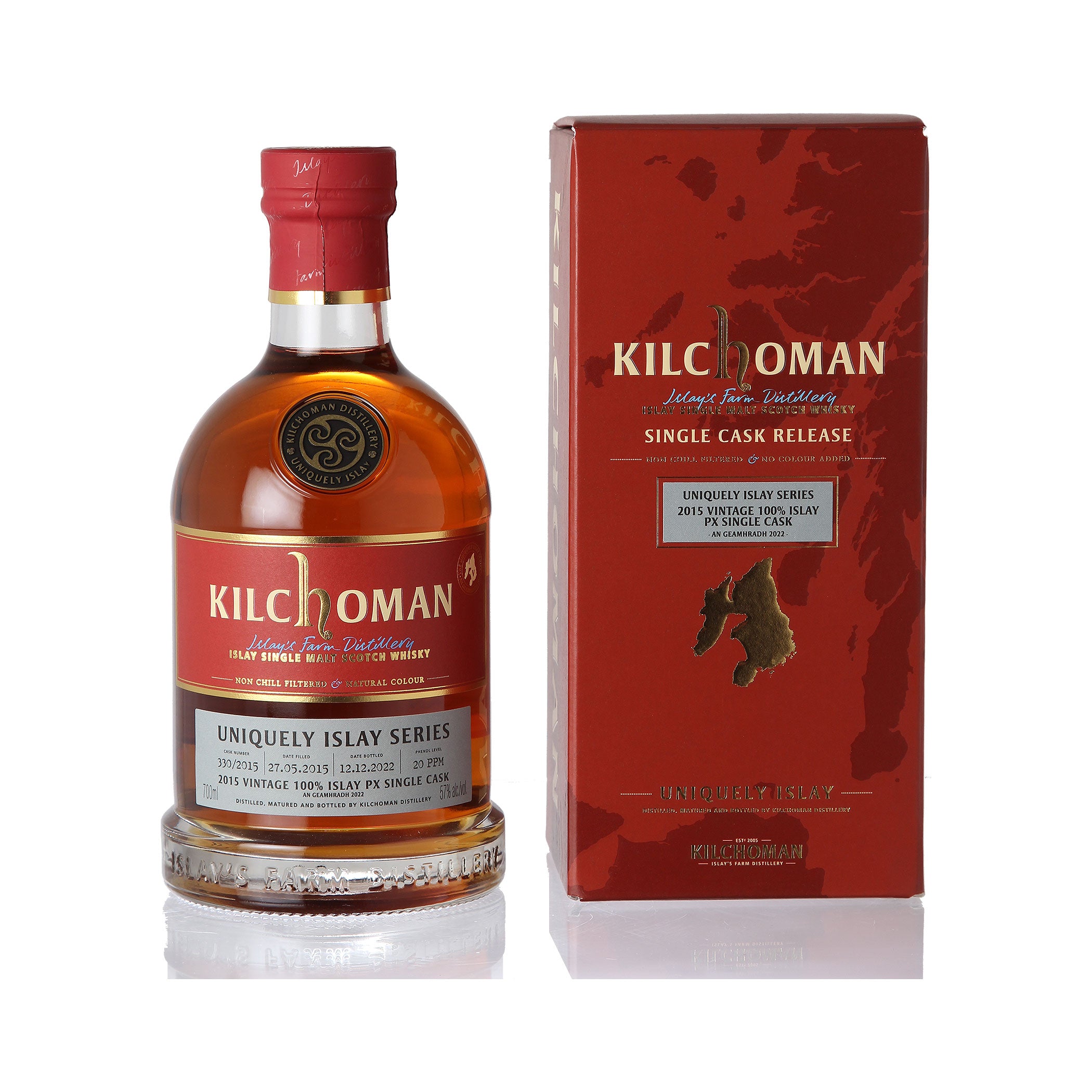 Kilchoman Uniquely Islay Series - 2015 Vintage 100 % Islay PX Single Cask