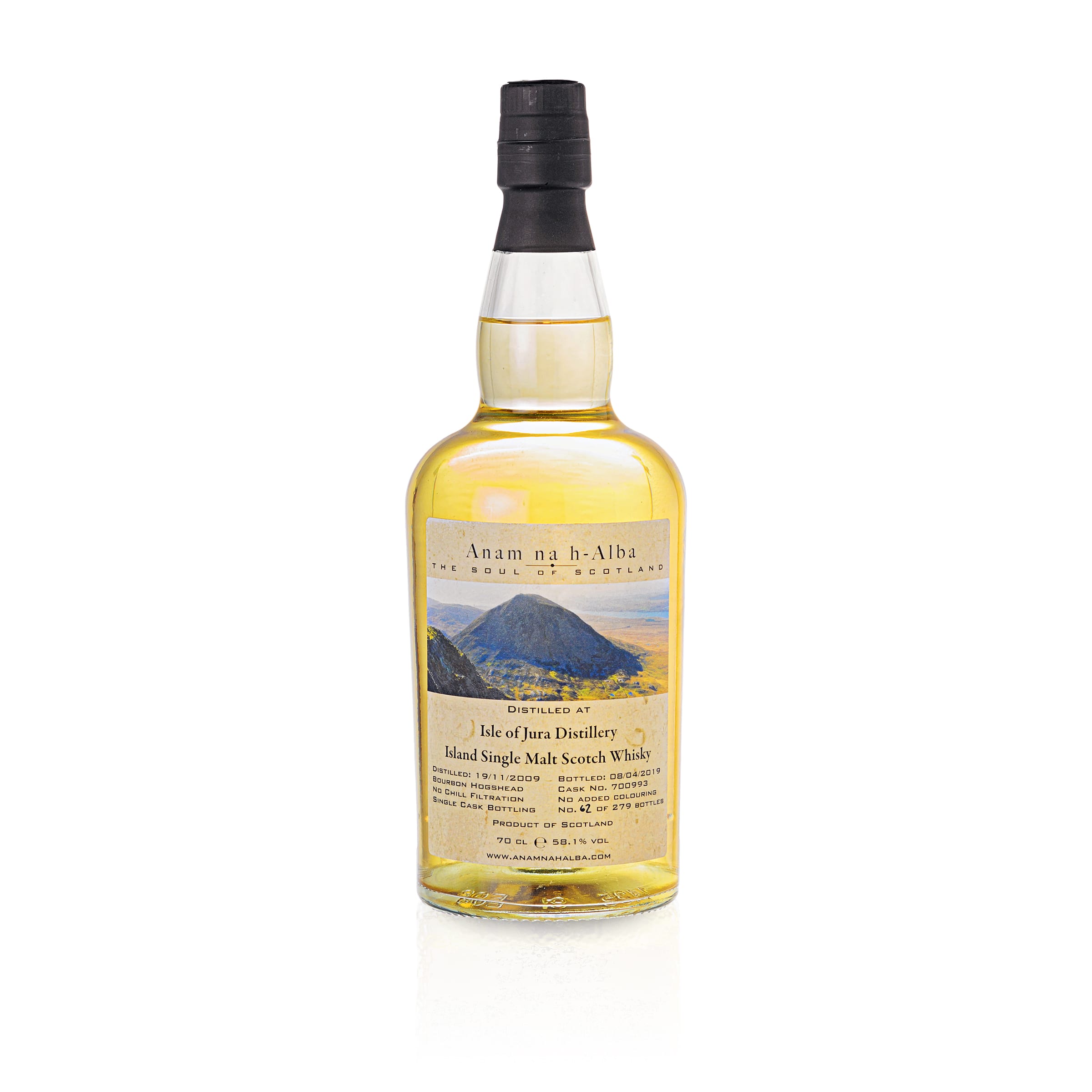 Isle of Jura 2009 - 9 Jahre - Bourbon Hogshead - Anam na h-Alba - Island Single Malt Scotch Whisky