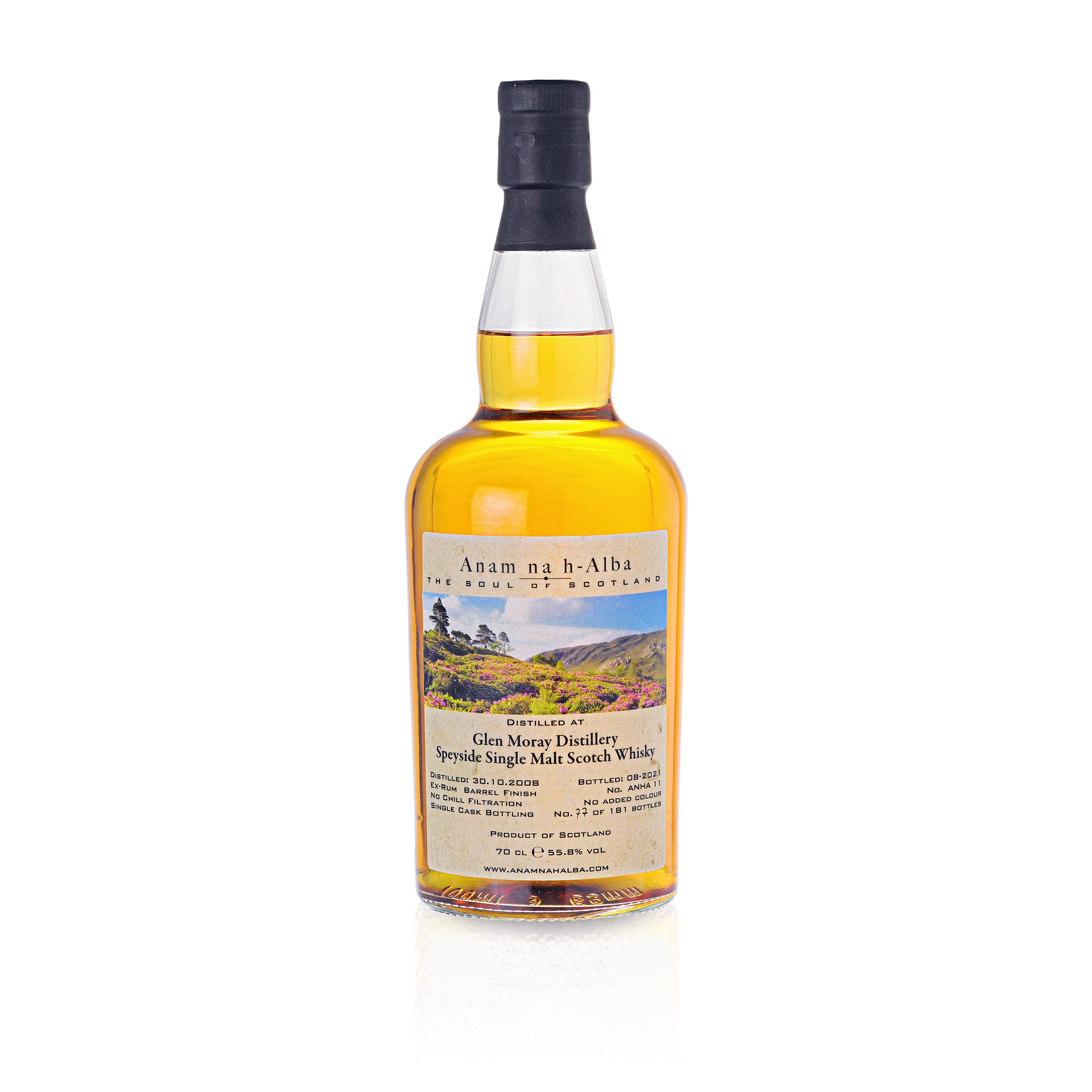 Glen Moray 2008 - 12 Jahre - Rum Cask - Anam na h-Alba