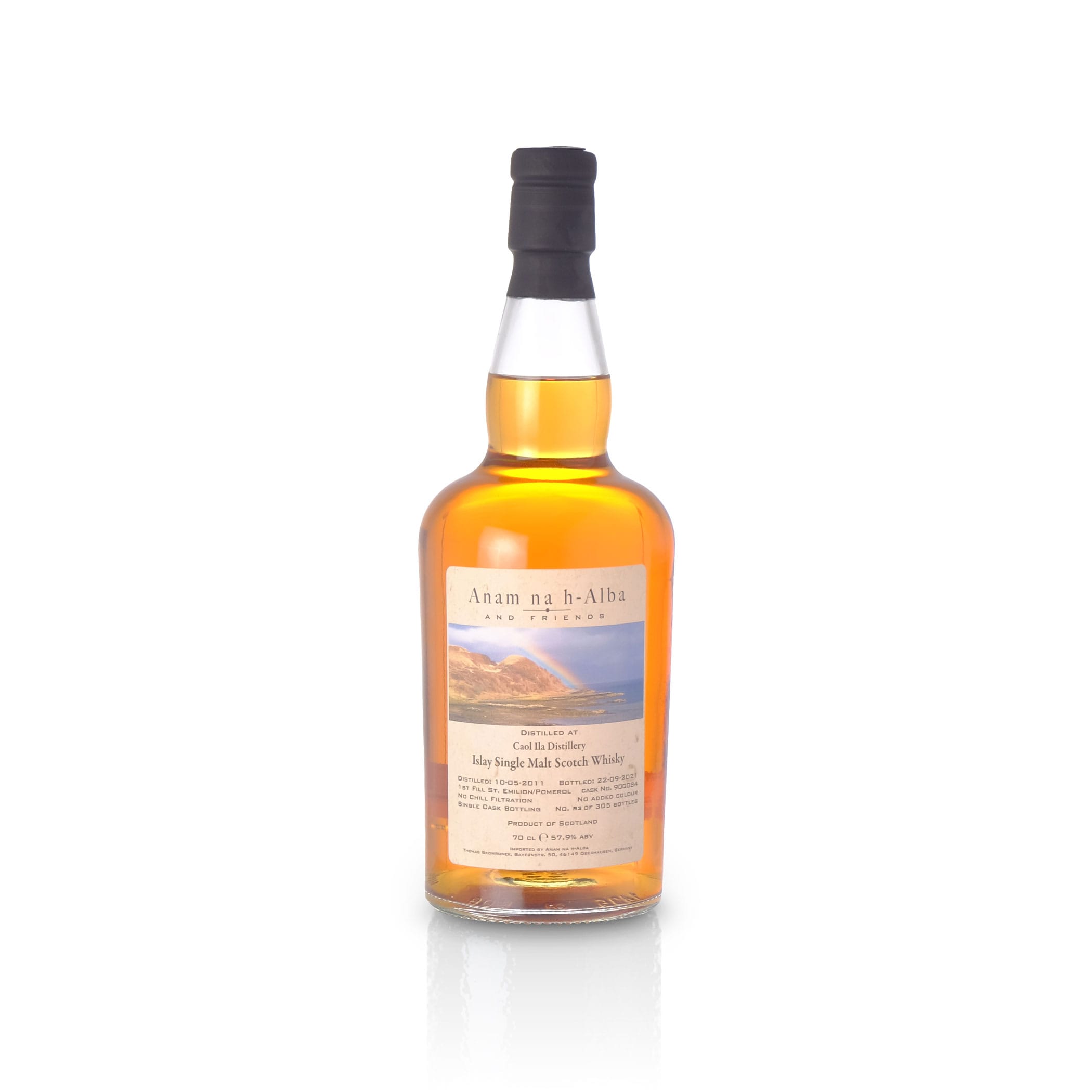 Caol Ila 2011 - 10 Years Old - St Emilion/Pomerol - Anam na h-Alba, Cask 900084, Islay Single Malt Whisky