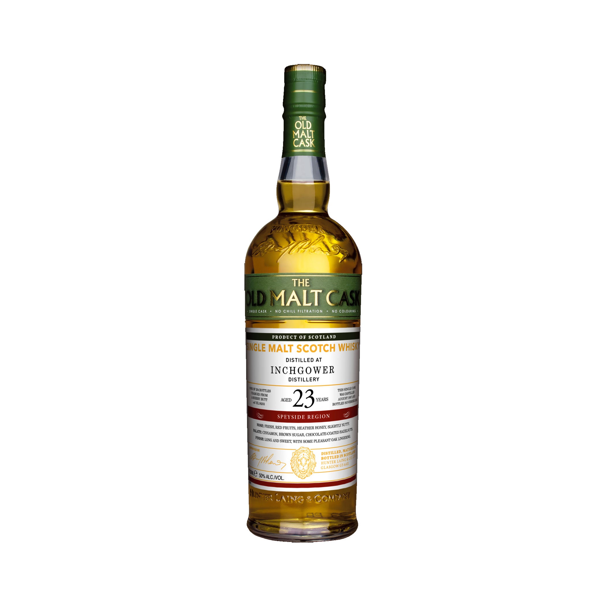 1 Flasche Inchgower 23 Jahre Hunter Laing Old Malt Cask