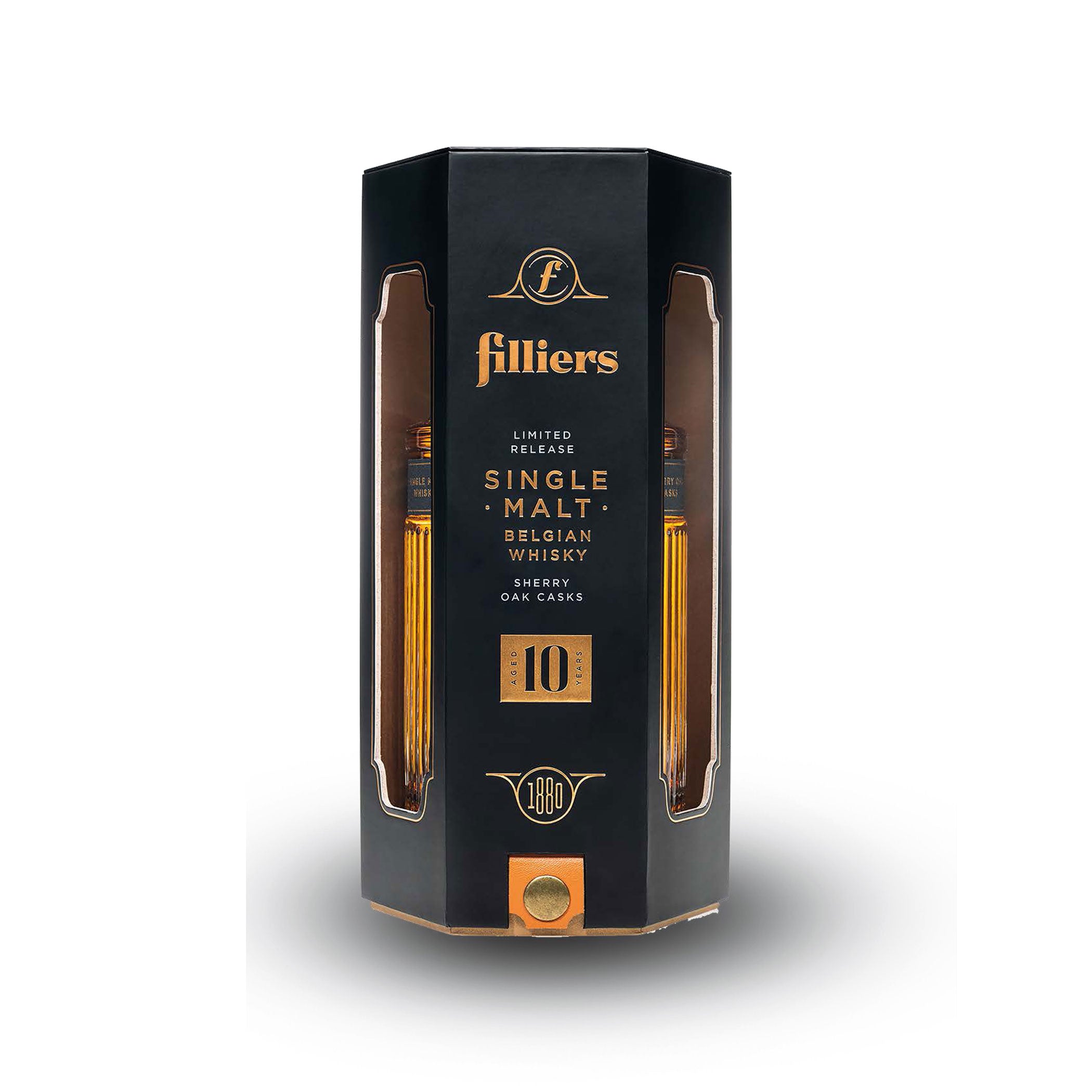 Filliers 10 Jahre Single Malt Whisky Sherryfass 43% aus Belgien