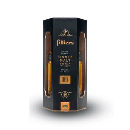 Filliers 10 Jahre Single Malt Whisky Sherryfass 43% aus Belgien