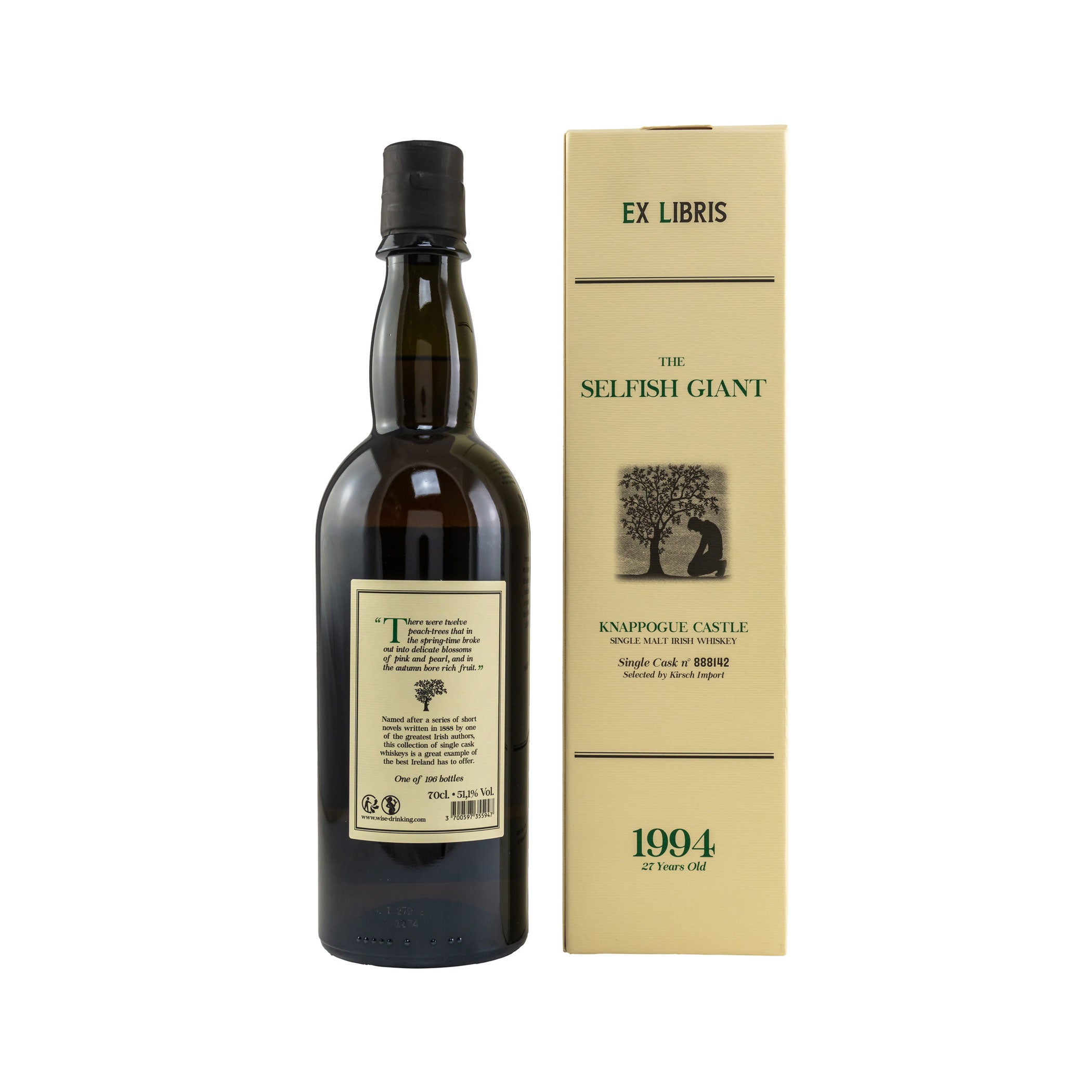 Knappogue Castle 1994/2021 - 27 Years Old - Ex Libris Single Malt Irish Whiskey