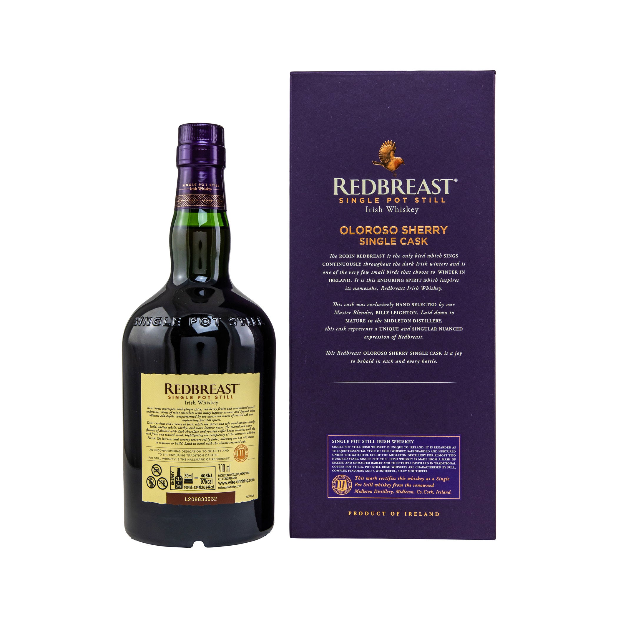 Redbreast 21 Jahre 07/2000  - First Fill Sherry Butt #21285