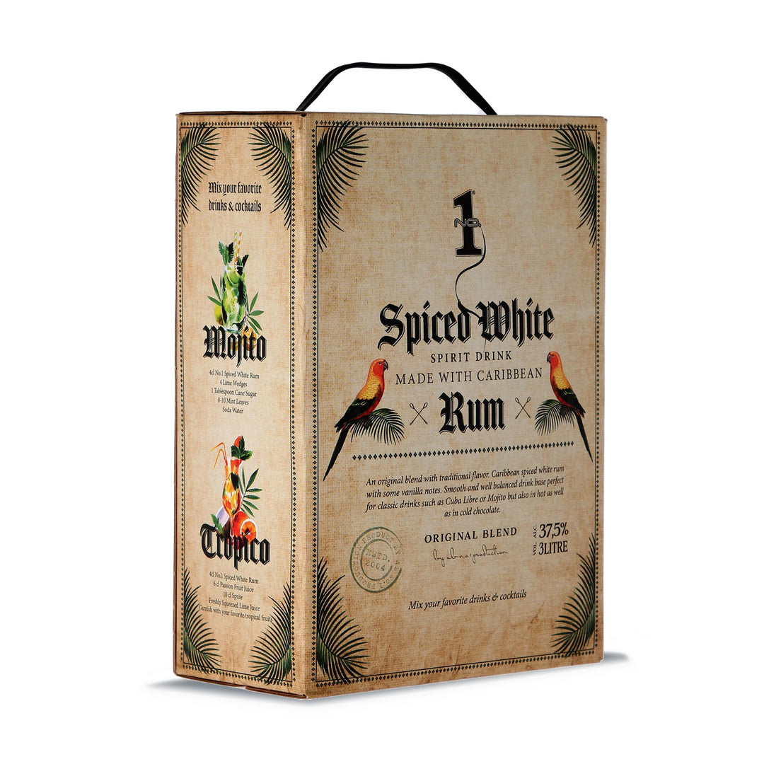 Old Caribbean Spiced White - aromatisierter karibischer Rum - No.1 - Bag-in-Box 3 L