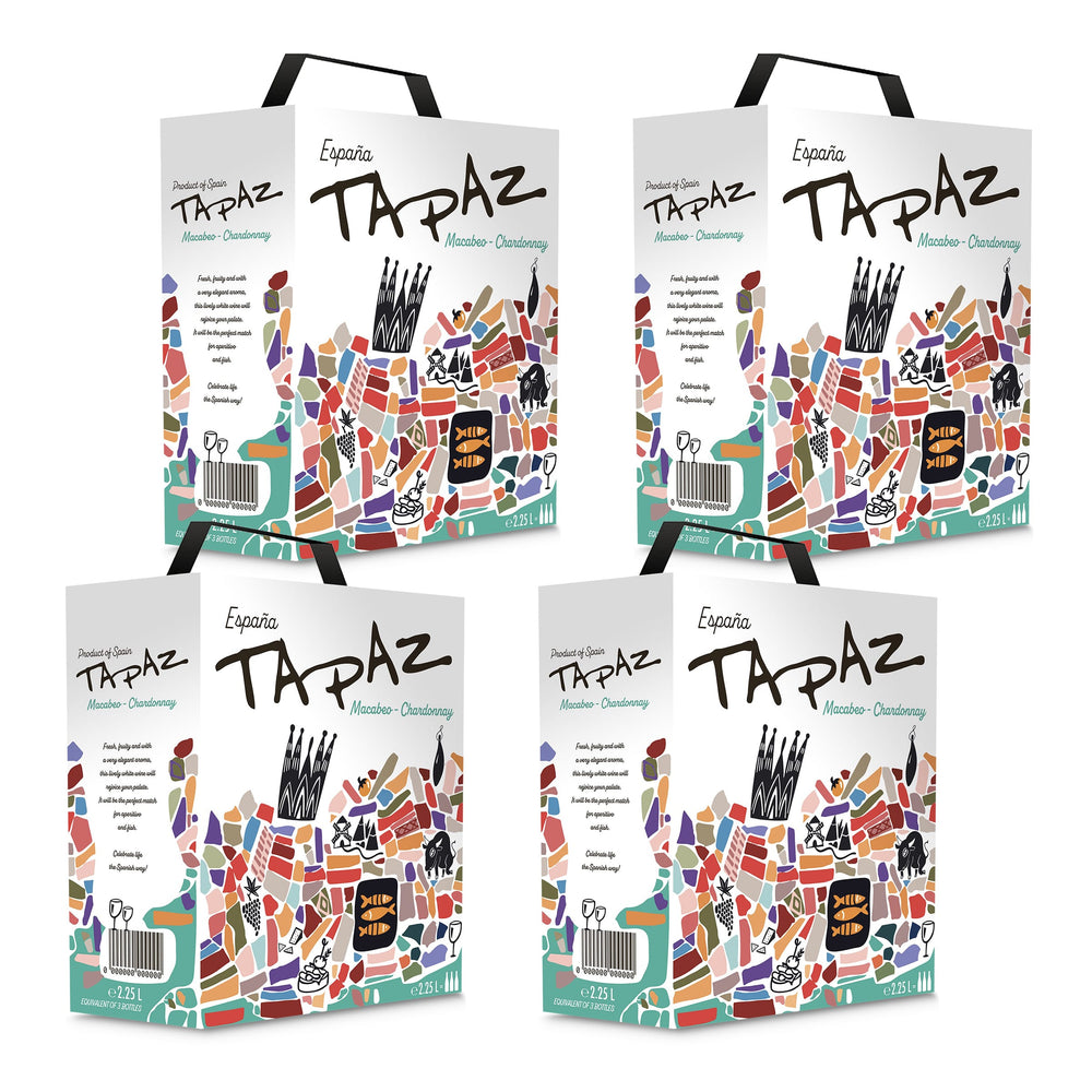 Tapaz Macabeo-Chardonnay – halbtrocken – Spanien – Bag-in-Box