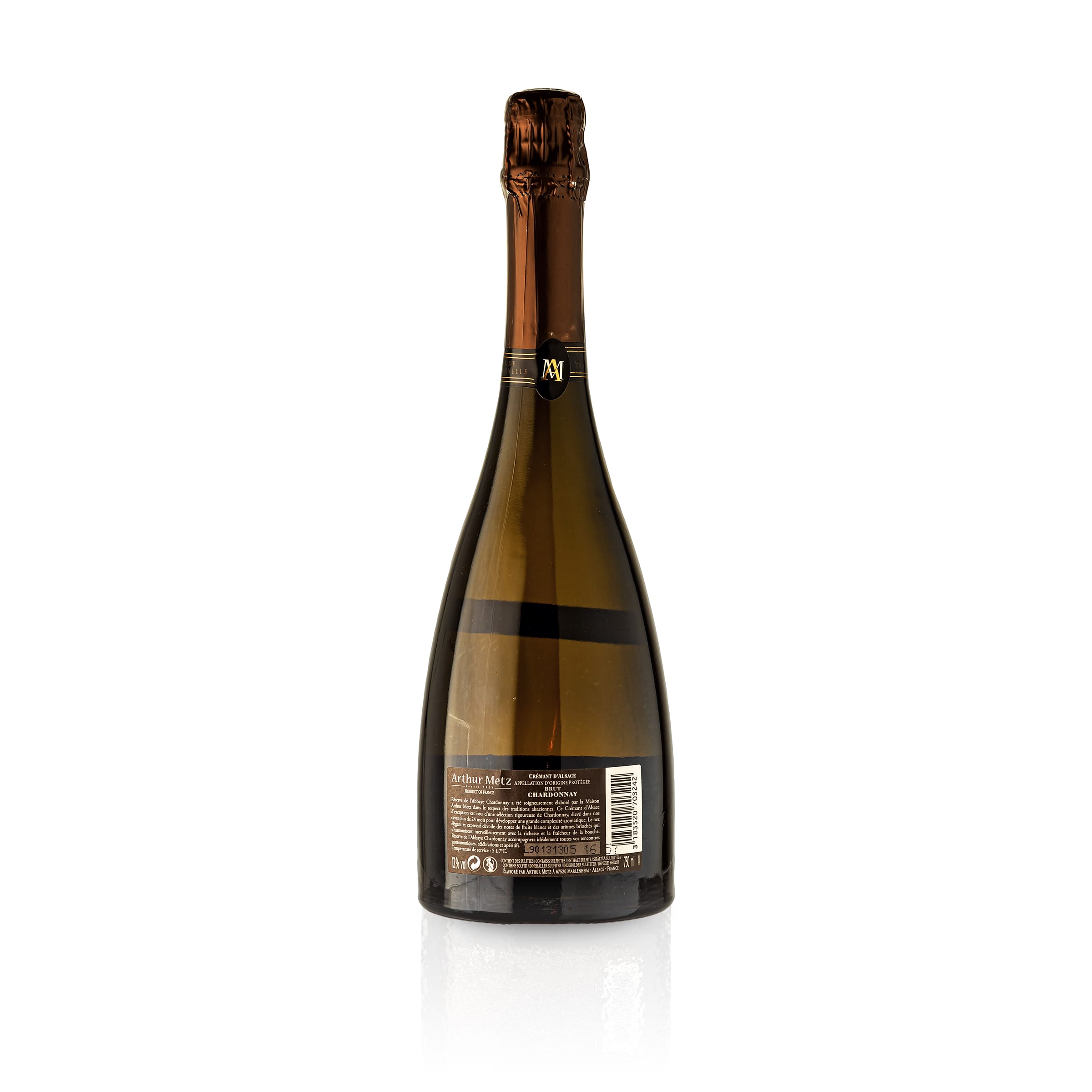 Crémant d' Alsace Réserve de l'Abbaye Chardonnay - Arthur Metz