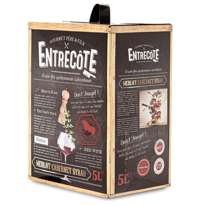 1 Box Bag-in-Box - Merlot Cabernet Syrah - ENTRECOTE