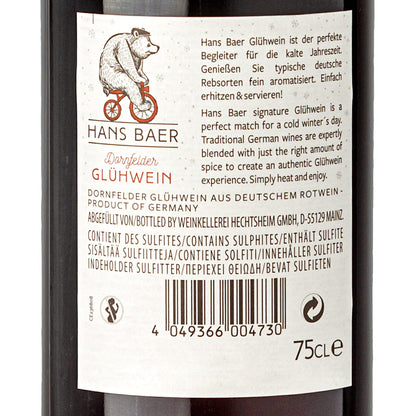 HANS BAER Dornfelder Glühwein aus deutschem Rotwein