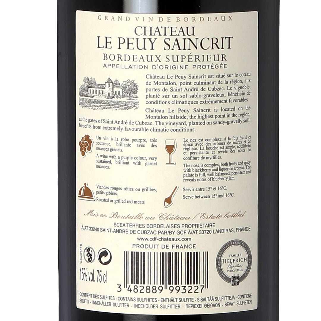 2019 Chateau Le Peuy-Saincrit – Frankreich