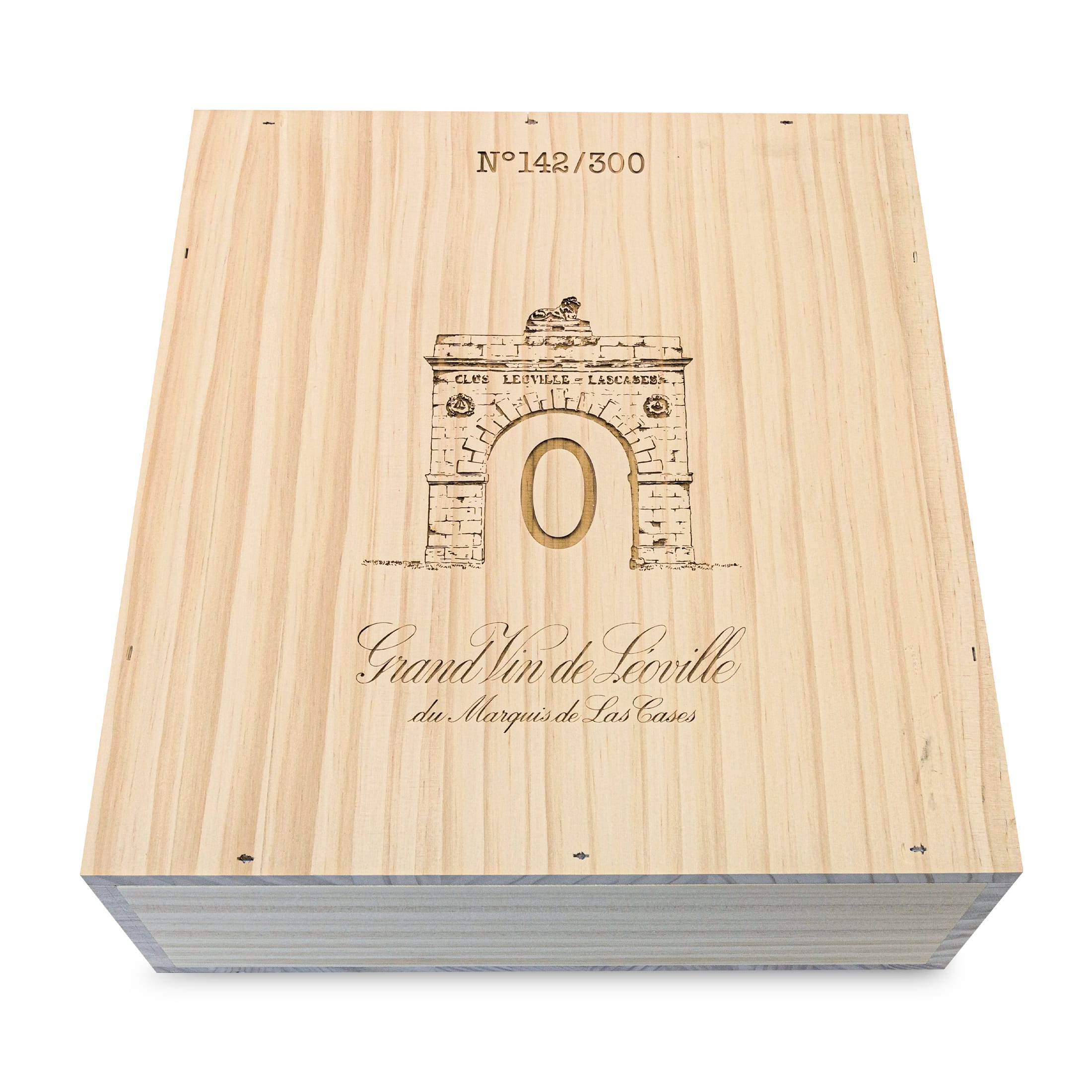 Château Léoville-las-Cases "Collection 0" - 3 Magnum-Flaschen Rotwein trocken (1,5 l) in limitierter Holzbox - Bordeaux Frankreich
