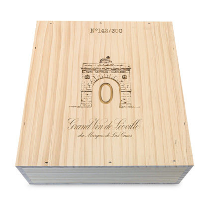 Château Léoville-las-Cases "Collection 0" - 3 Magnum-Flaschen Rotwein trocken (1,5 l) in limitierter Holzbox - Bordeaux Frankreich