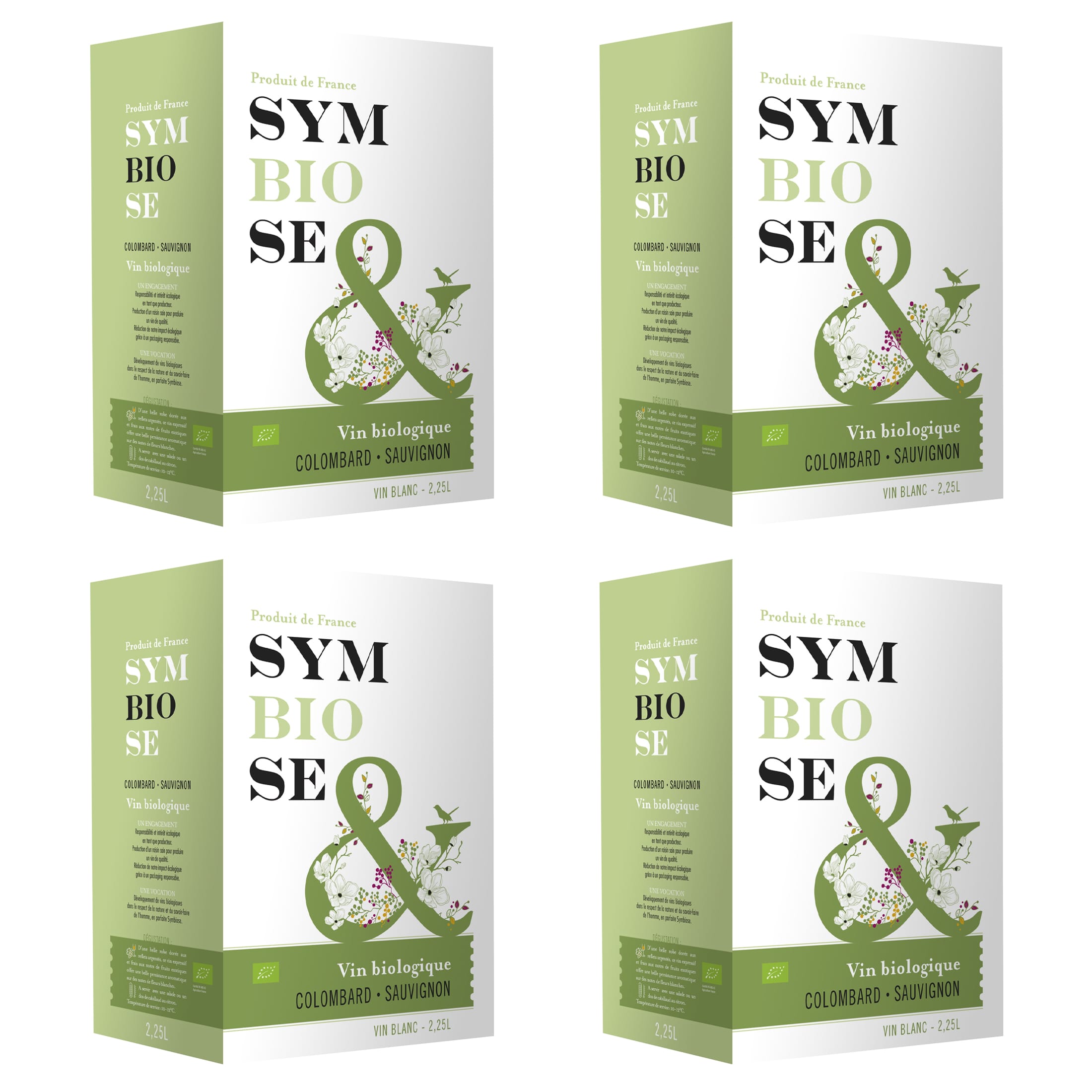 Symbiose BIO Weißwein trocken - Colombard Sauvignon Bag-in-Box 2,25 l